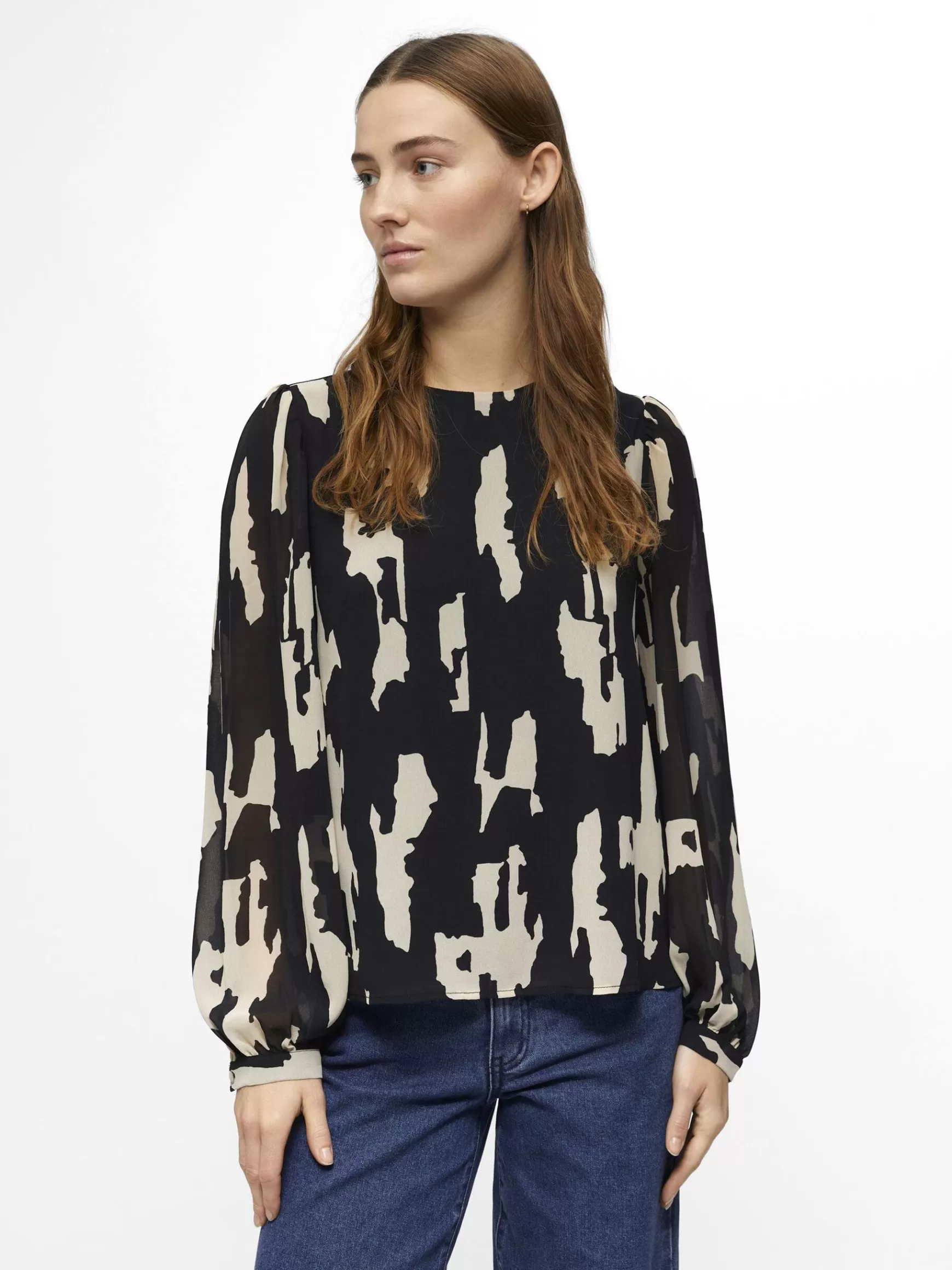 Dame OBJECT BALLONÆRME BLUSE