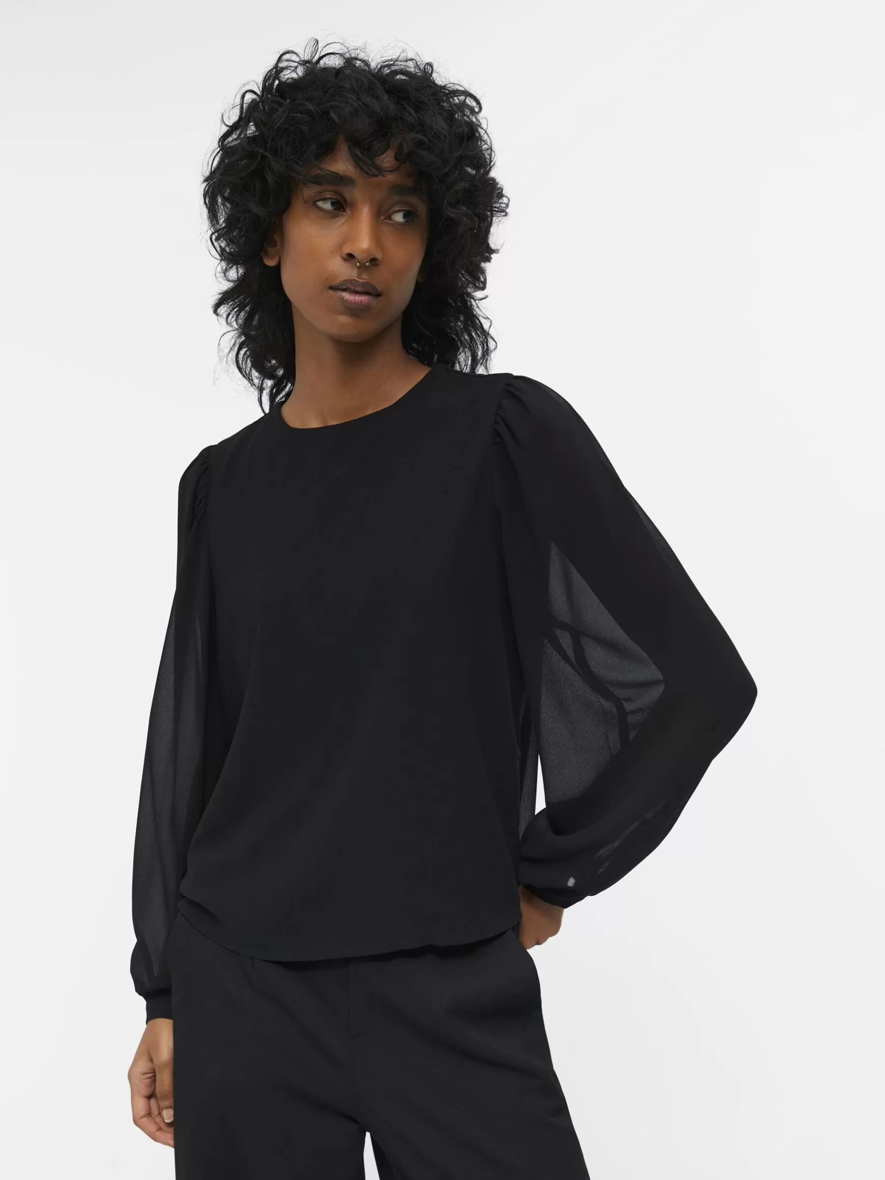 Dame OBJECT BALLONÆRME BLUSE