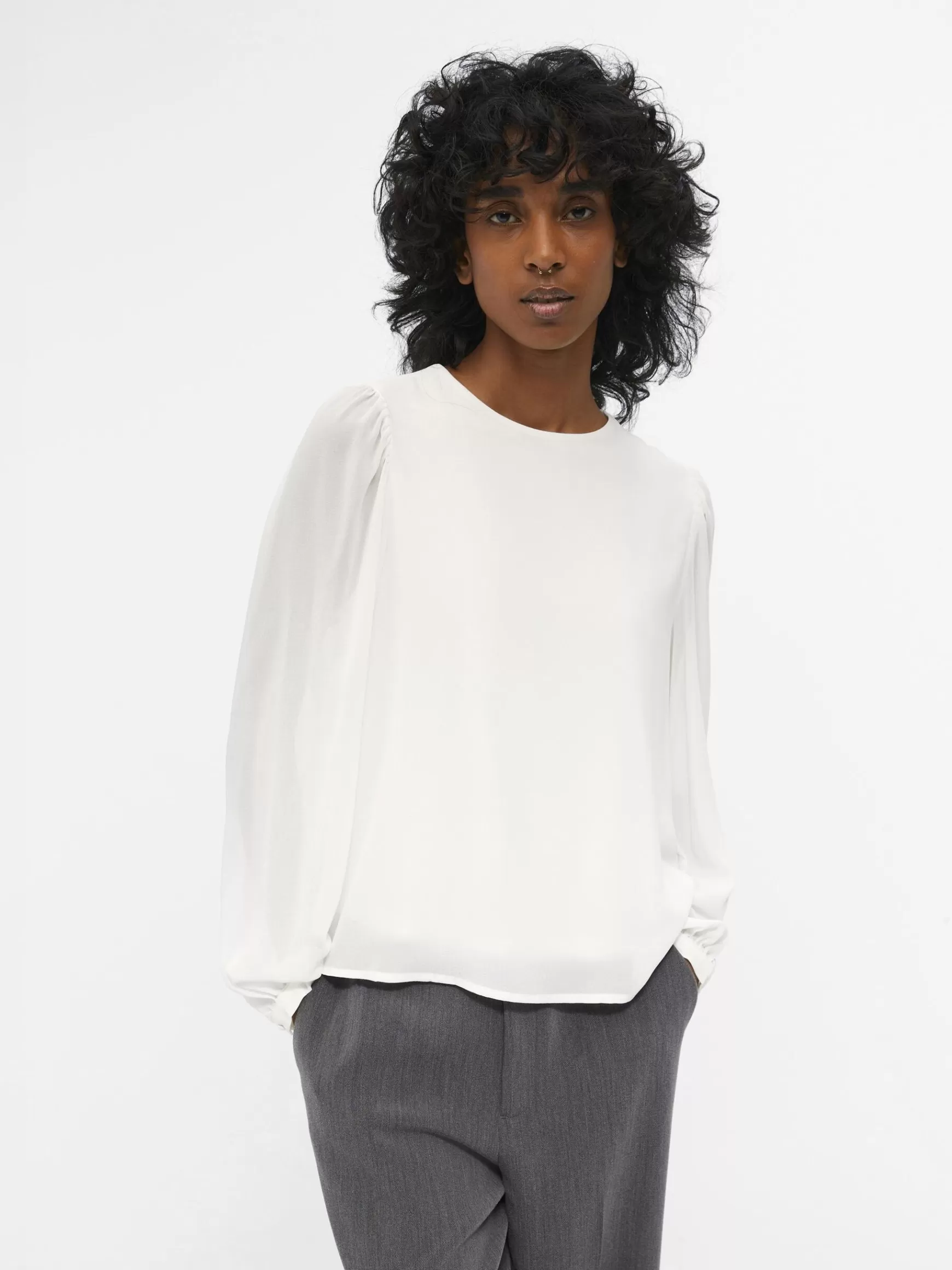 Dame OBJECT BALLONÆRME BLUSE