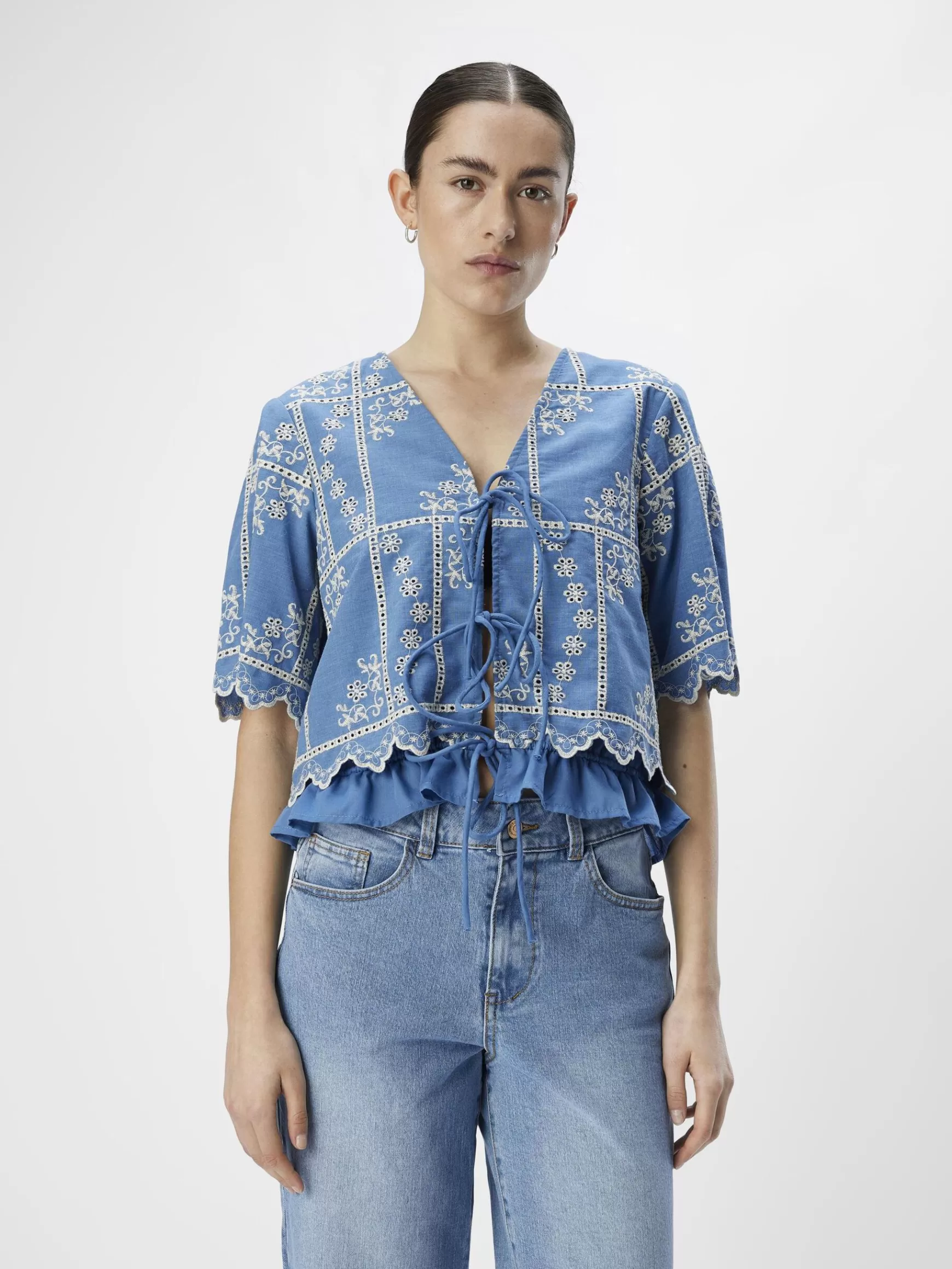 Dame OBJECT BRODERET TOP
