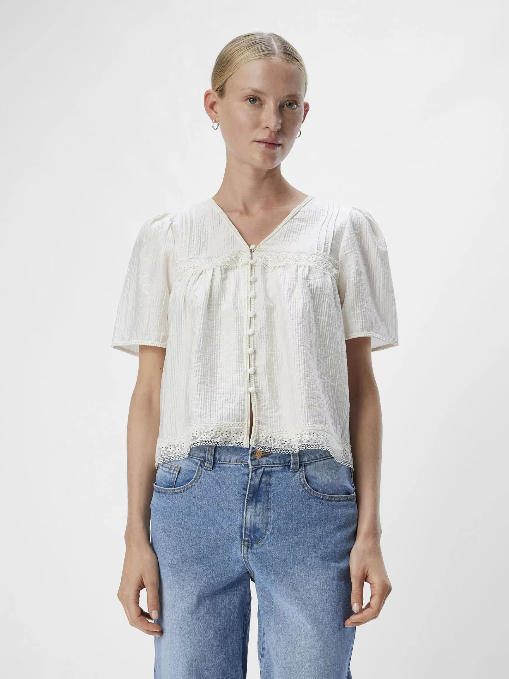 Dame OBJECT BRODERET TOP