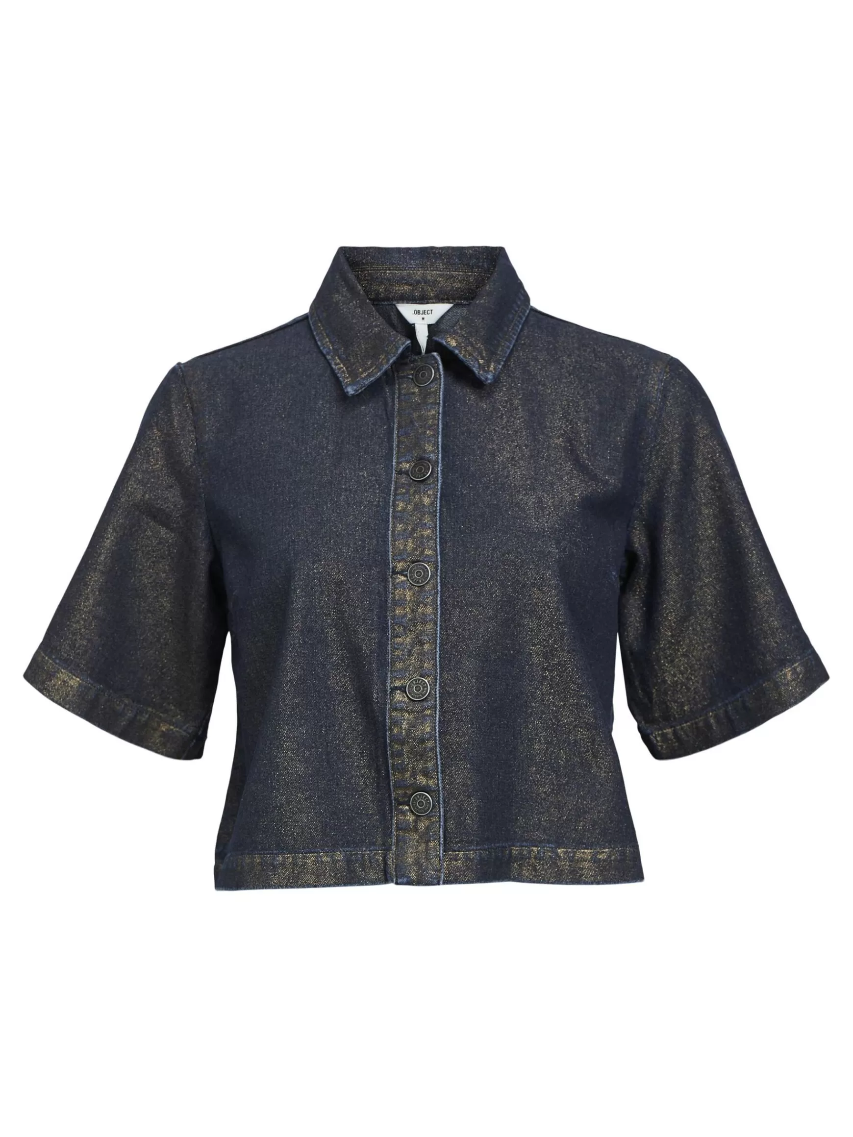 Dame OBJECT COATET DENIMSKJORTE
