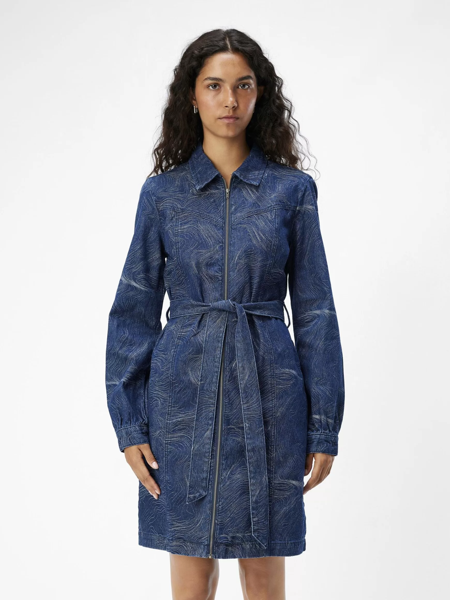 Dame OBJECT DENIM KORT KJOLE