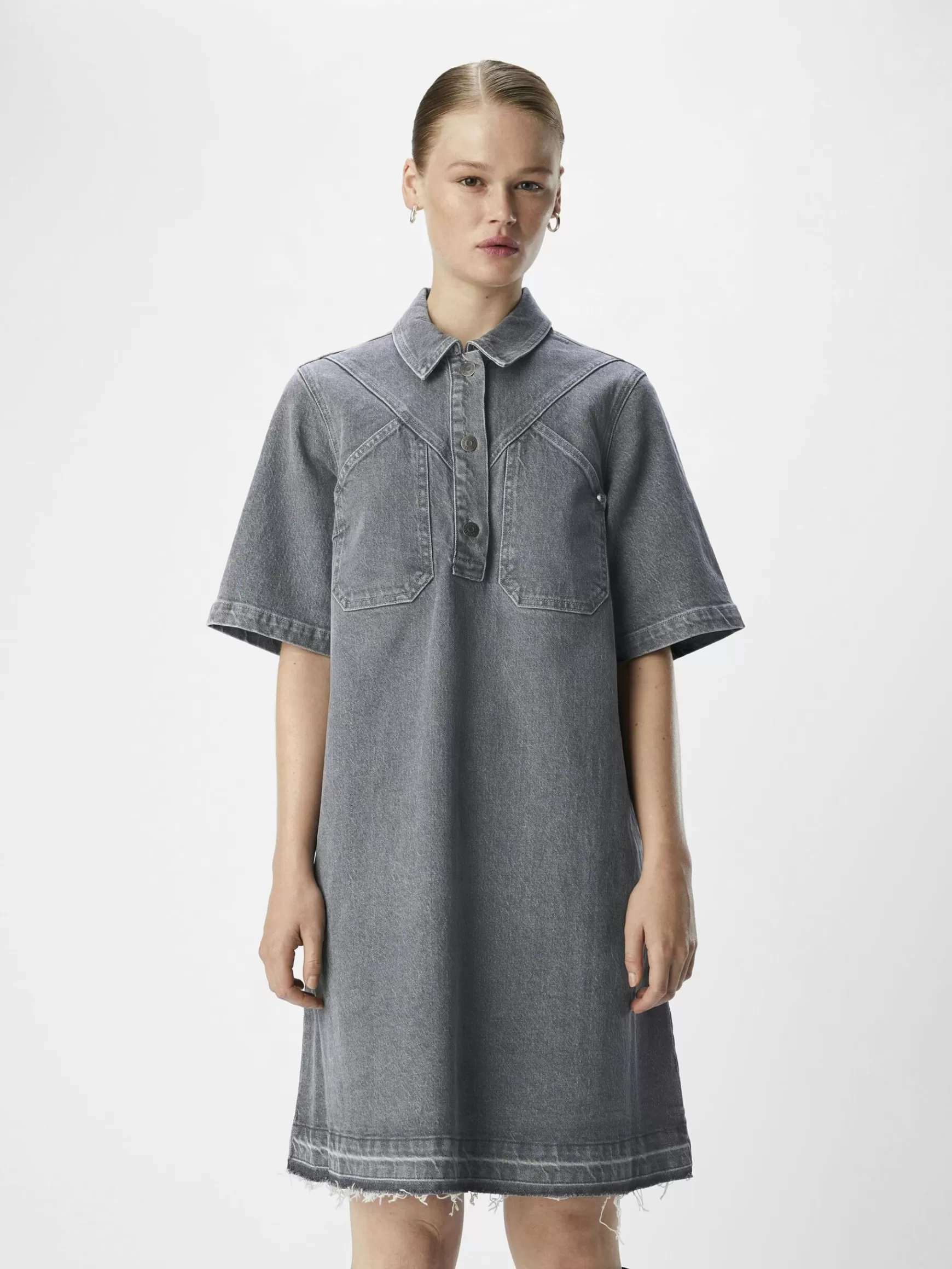 Dame OBJECT DENIM KORT KJOLE