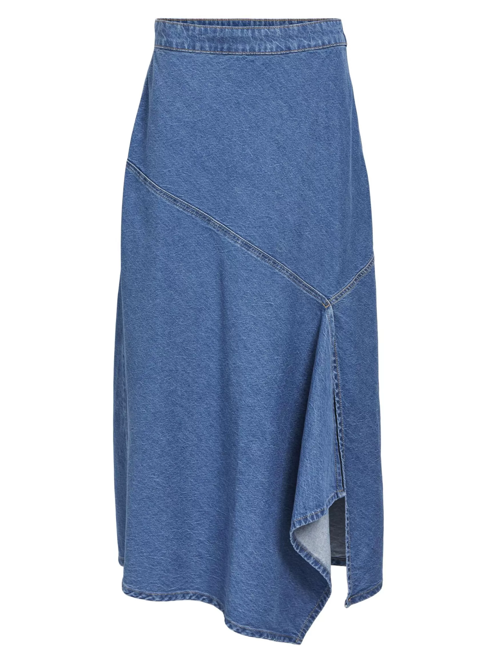 Dame OBJECT DENIM MIDINEDERDEL