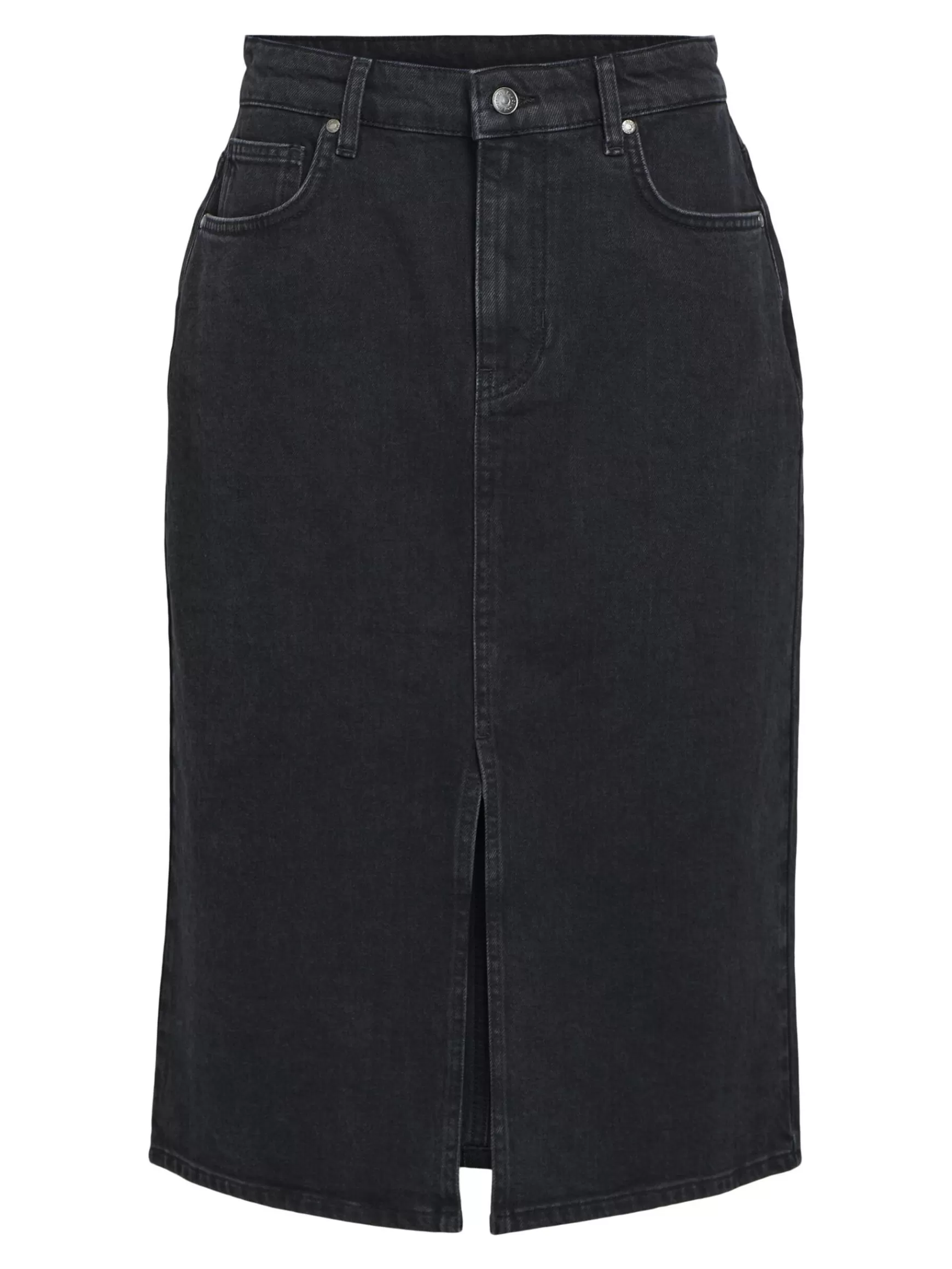 Dame OBJECT DENIM MIDINEDERDEL