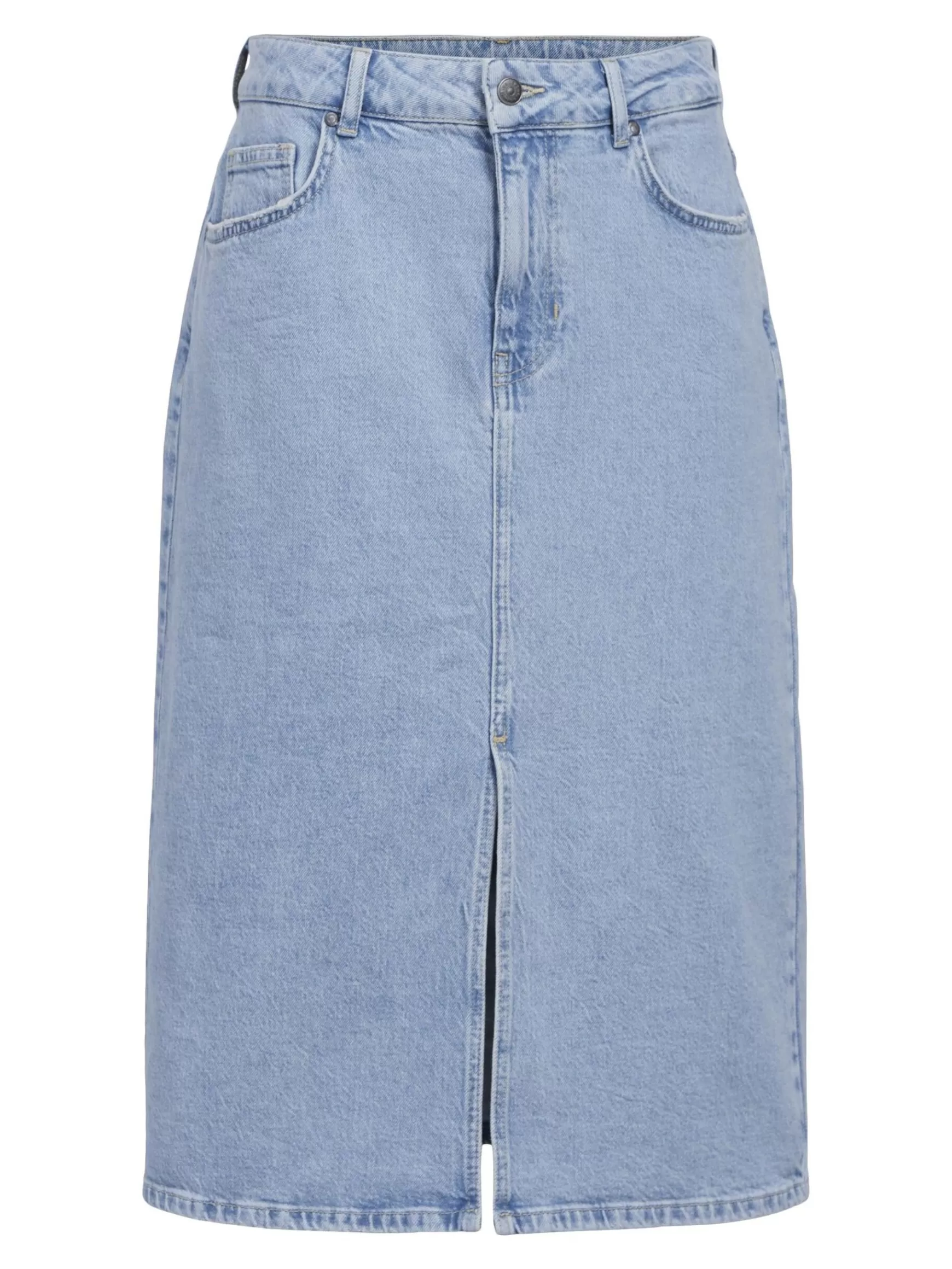 Dame OBJECT DENIM MIDINEDERDEL