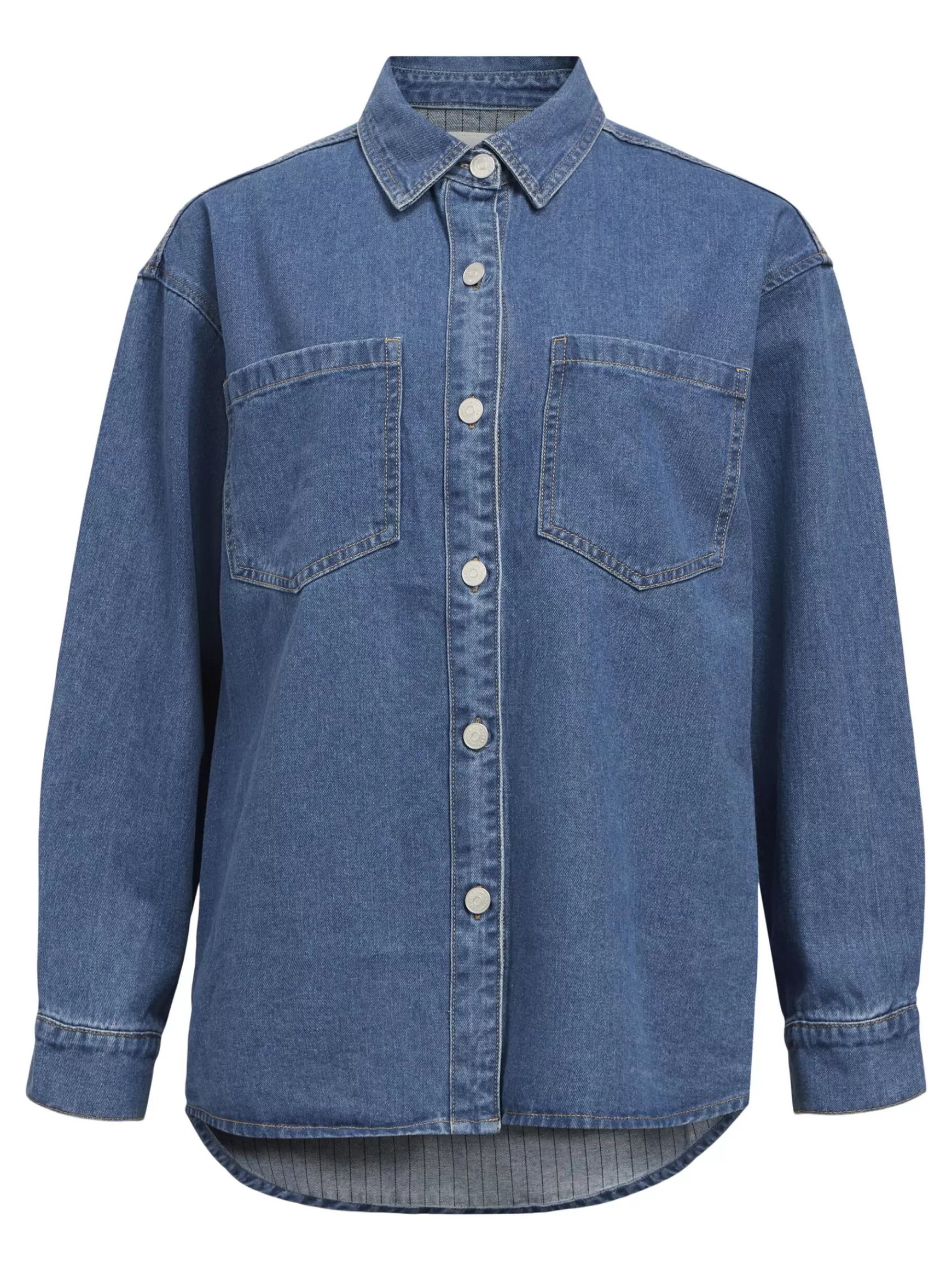 Dame OBJECT DENIM SKJORTE