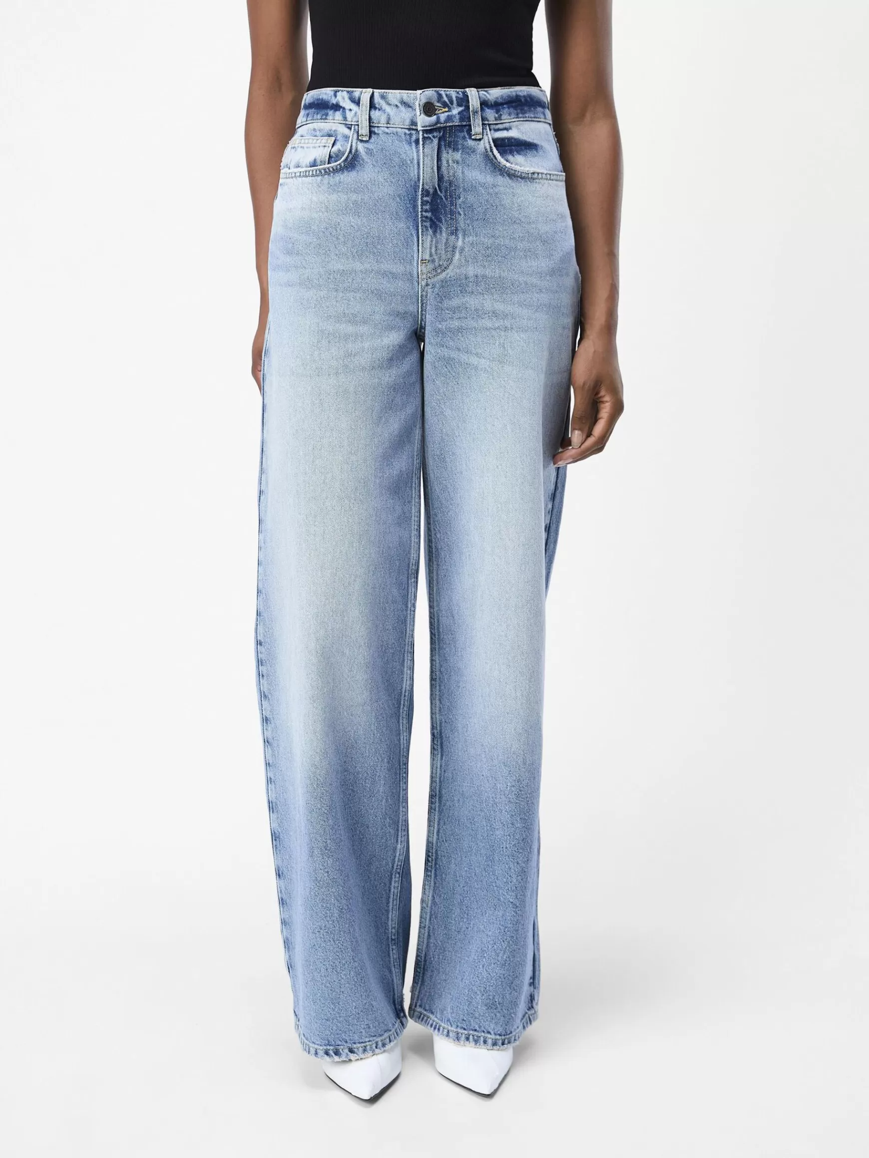 Dame OBJECT HØJTALJET LOOSE FIT JEANS