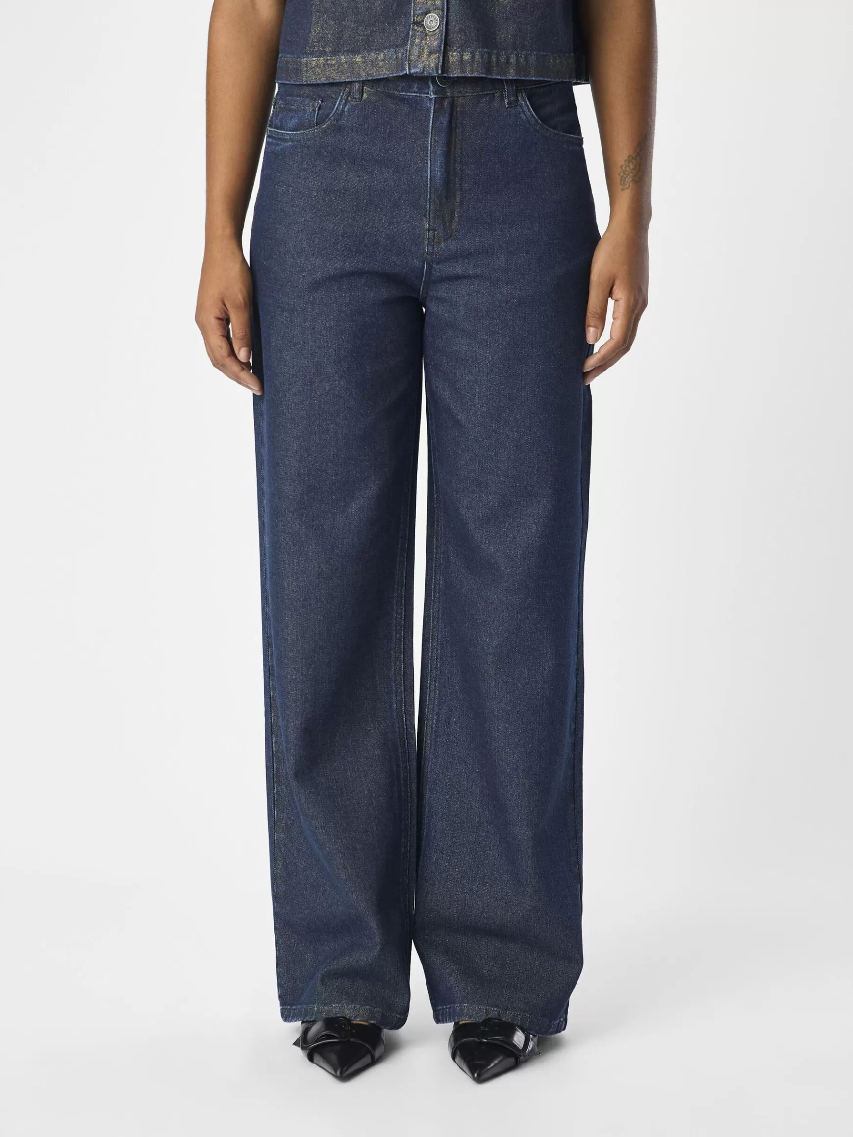 Dame OBJECT HØJTALJET LOOSE FIT JEANS