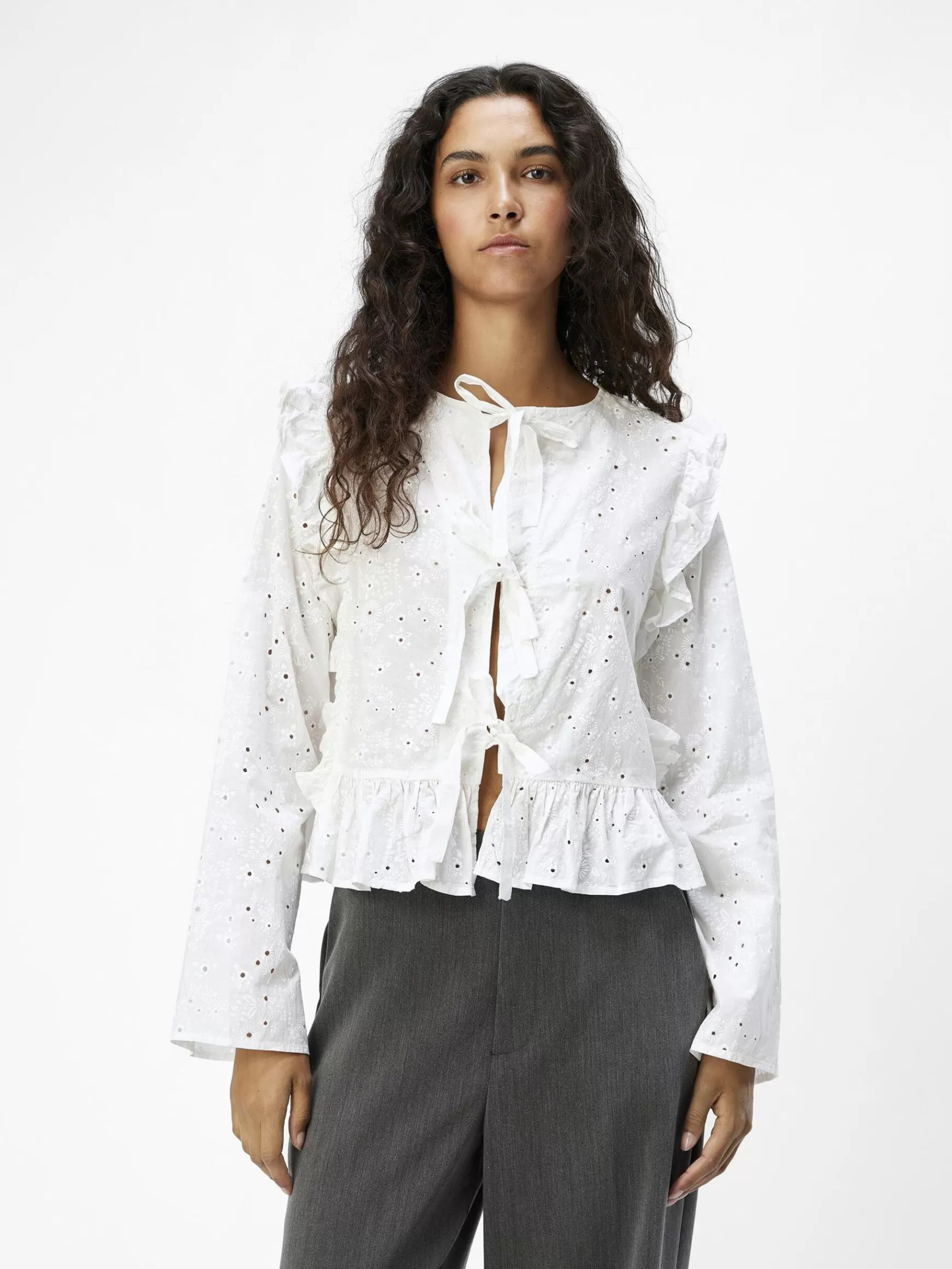 Dame OBJECT JACQUARD BLUSE