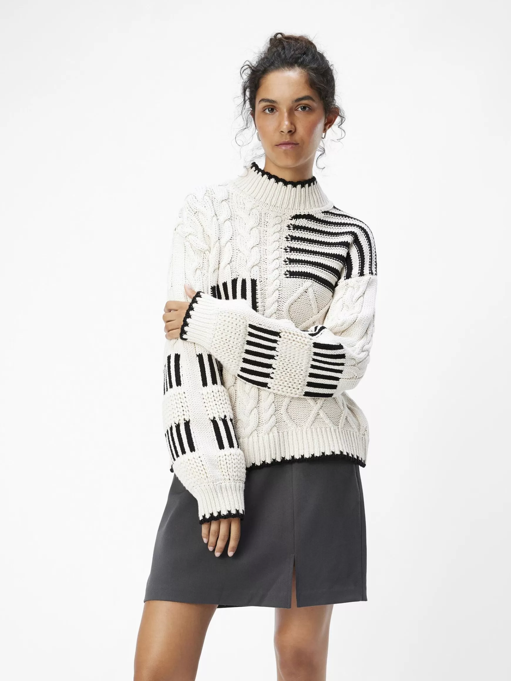 Dame OBJECT KABELSTRIK PULLOVER