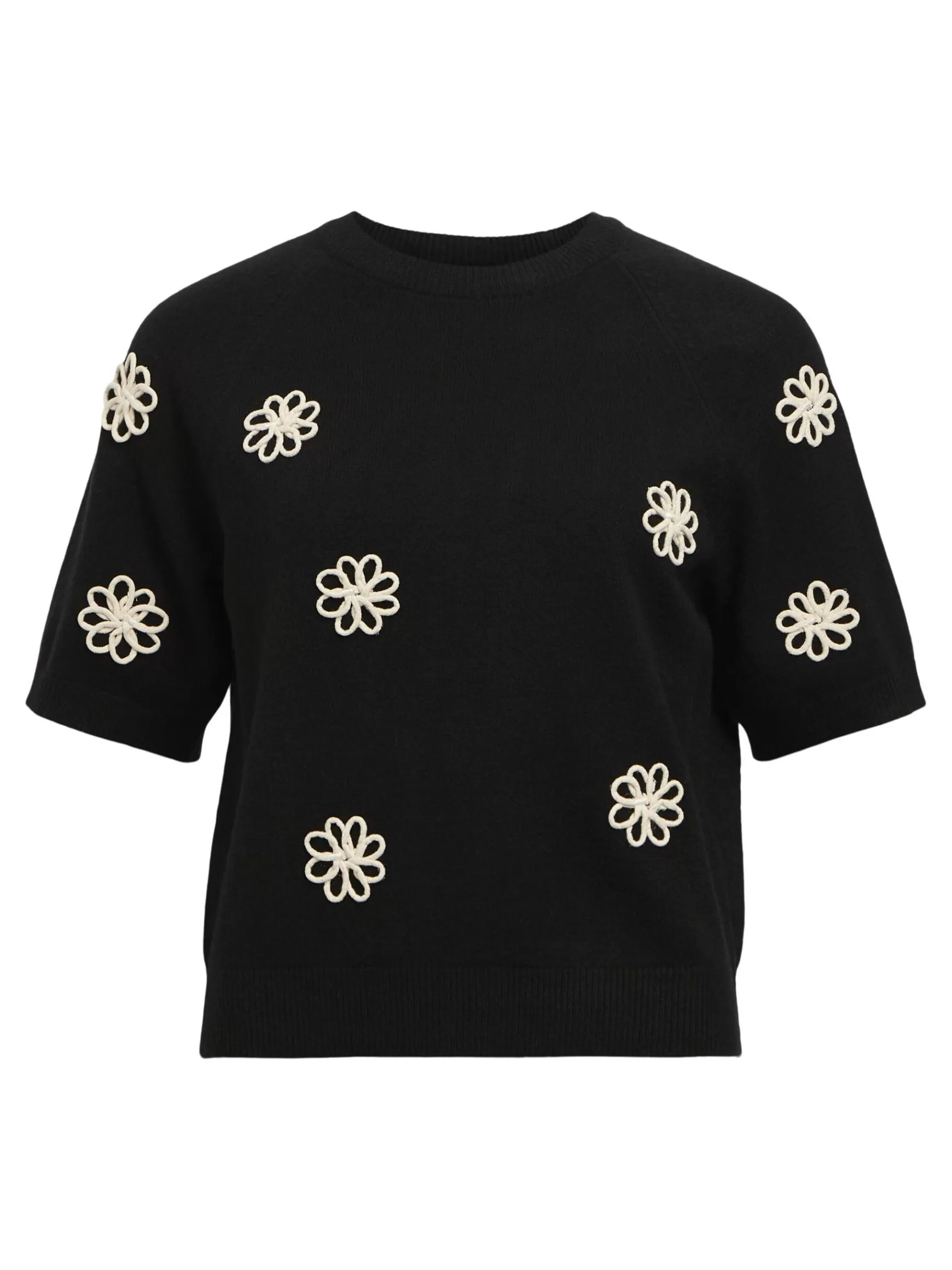 Dame OBJECT KORTÆRMET PULLOVER