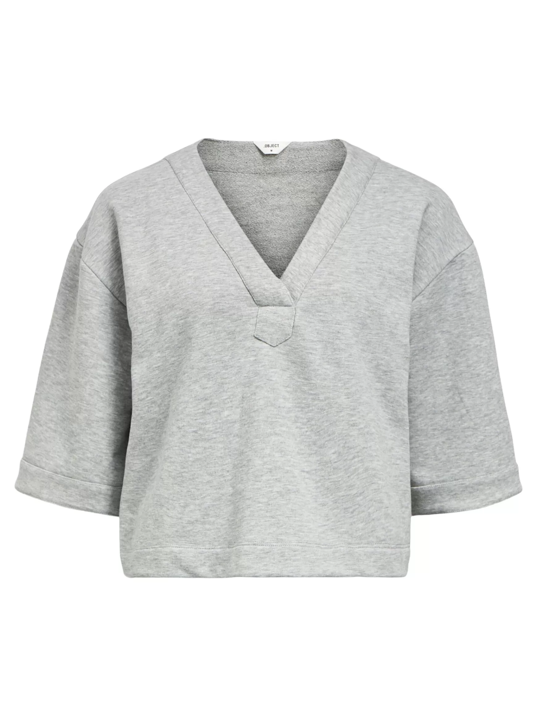 Dame OBJECT KORTÆRMET SWEATSHIRT