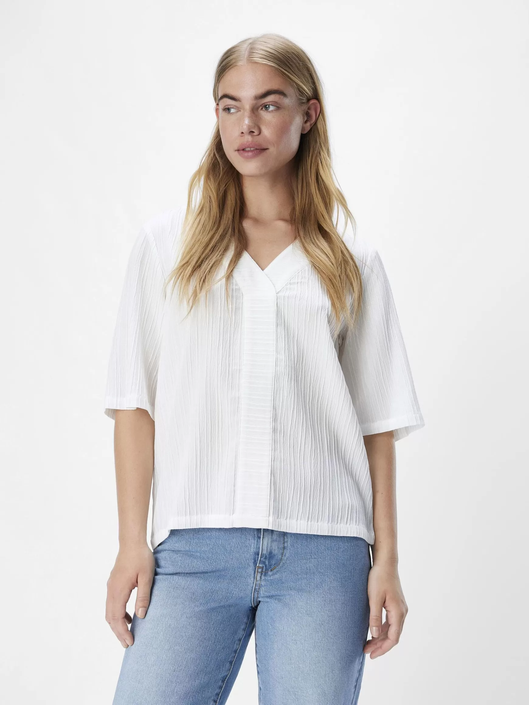 Dame OBJECT KRØLLET BLUSE