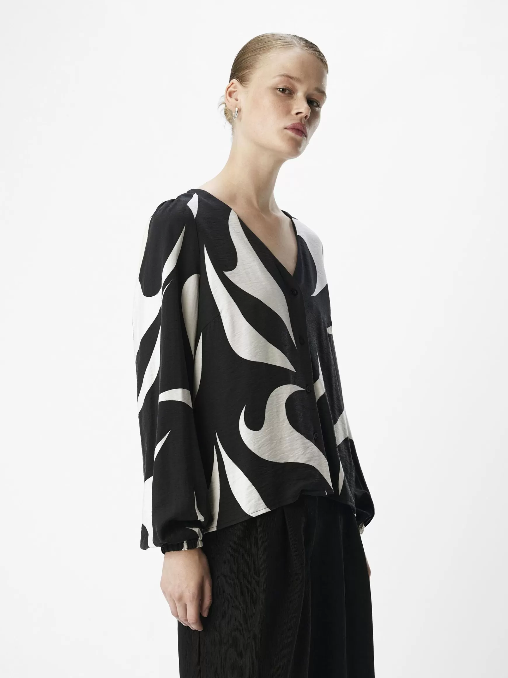 Dame OBJECT LANGÆRMET BLUSE