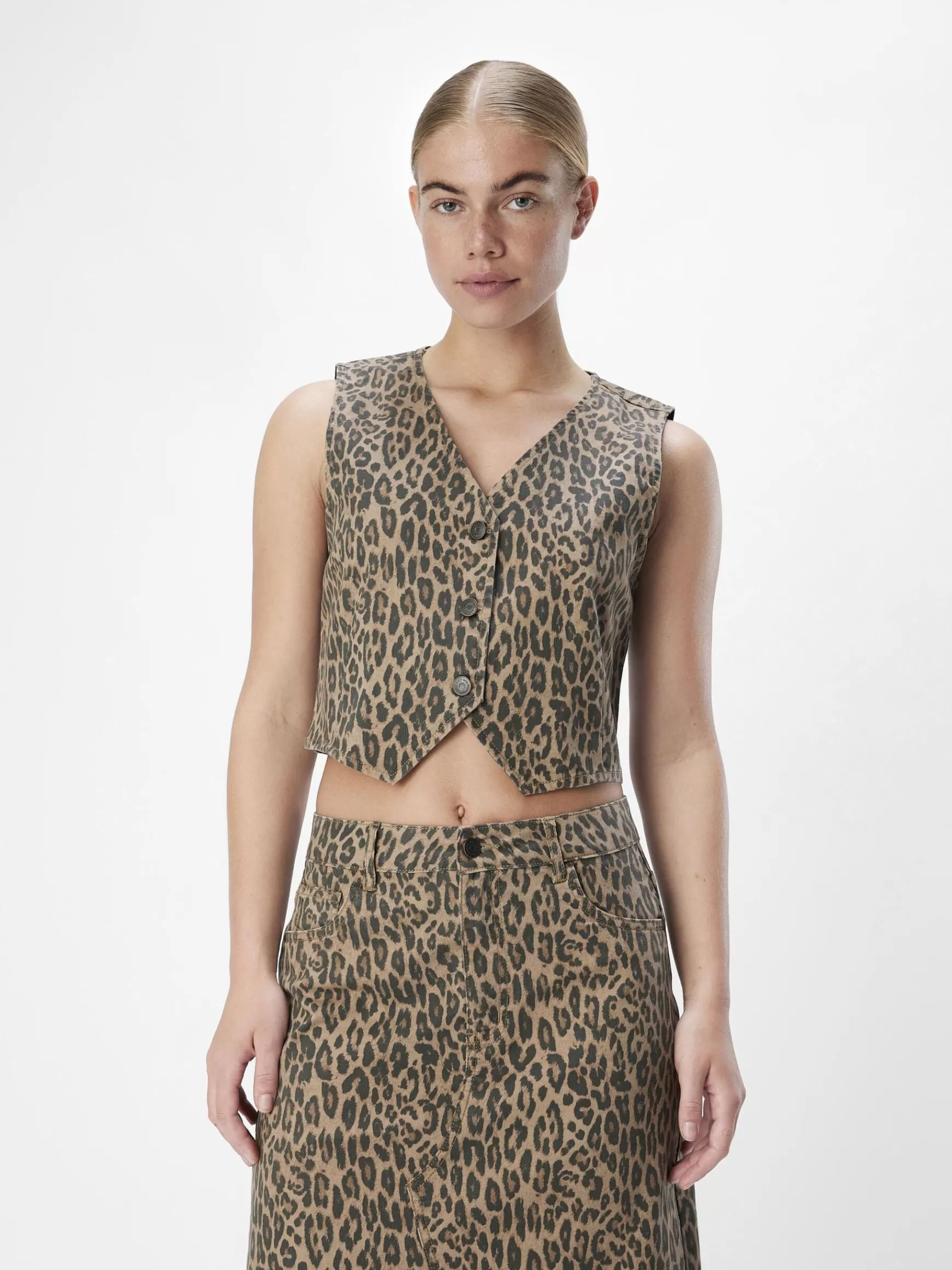 Dame OBJECT LEOPARDPRINT VEST