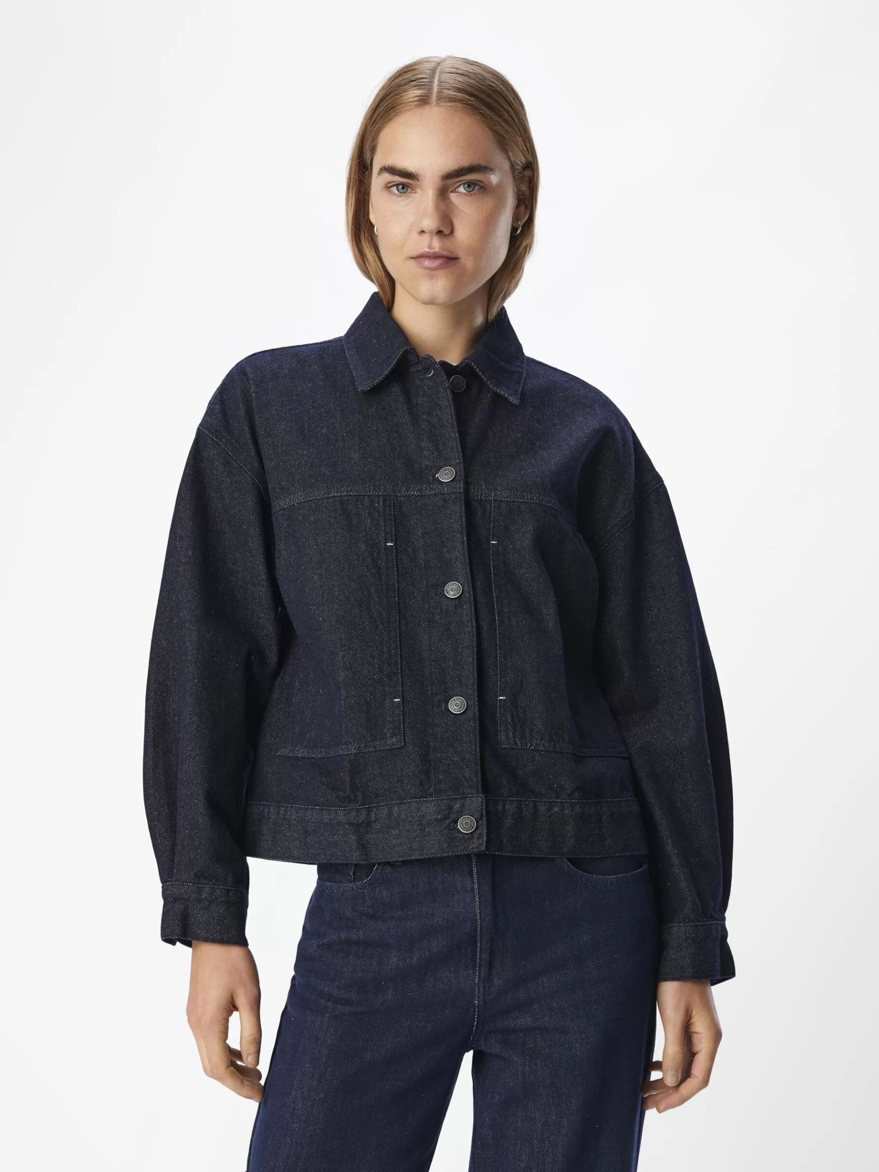 Dame OBJECT LØS DENIMJAKKE