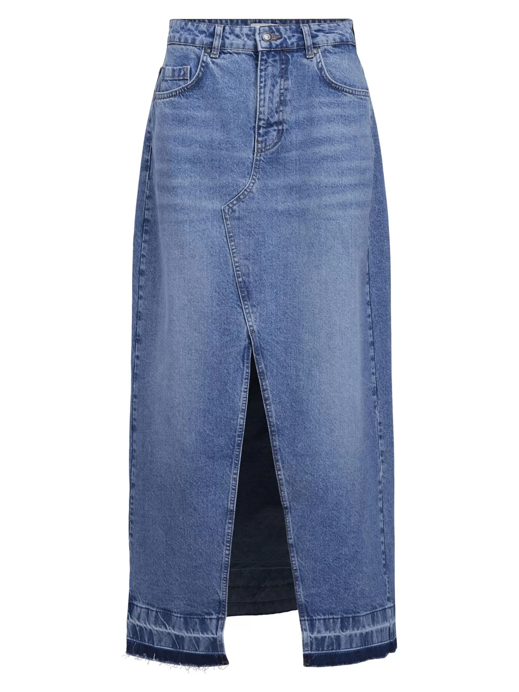 Dame OBJECT MAXI DENIMNEDERDEL