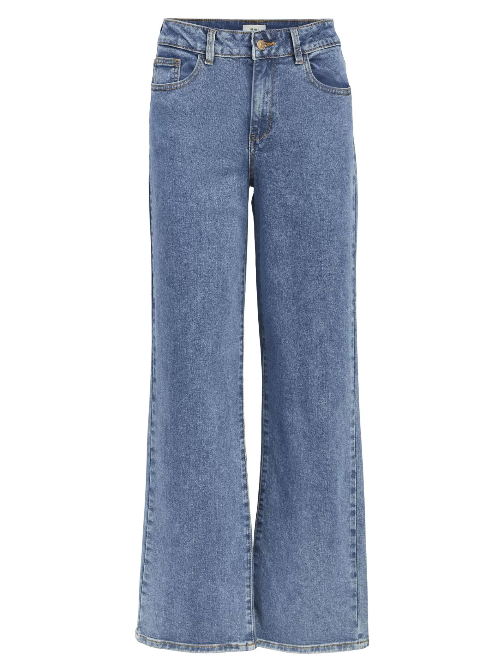 Dame OBJECT MELLEMHØJ TALJE WIDE FIT JEANS
