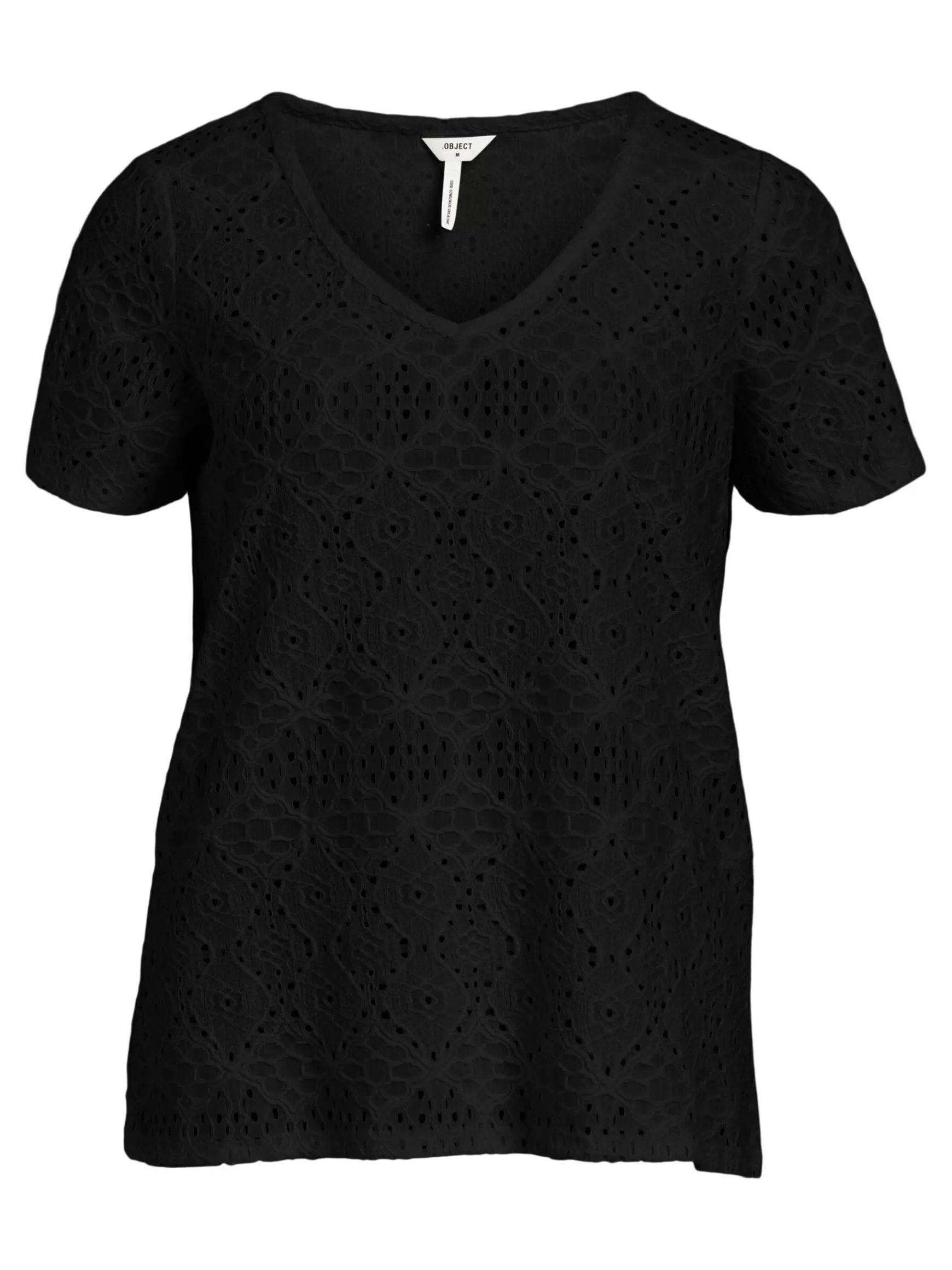 Dame OBJECT OBJFEODORA BLUSE MED V-HALS