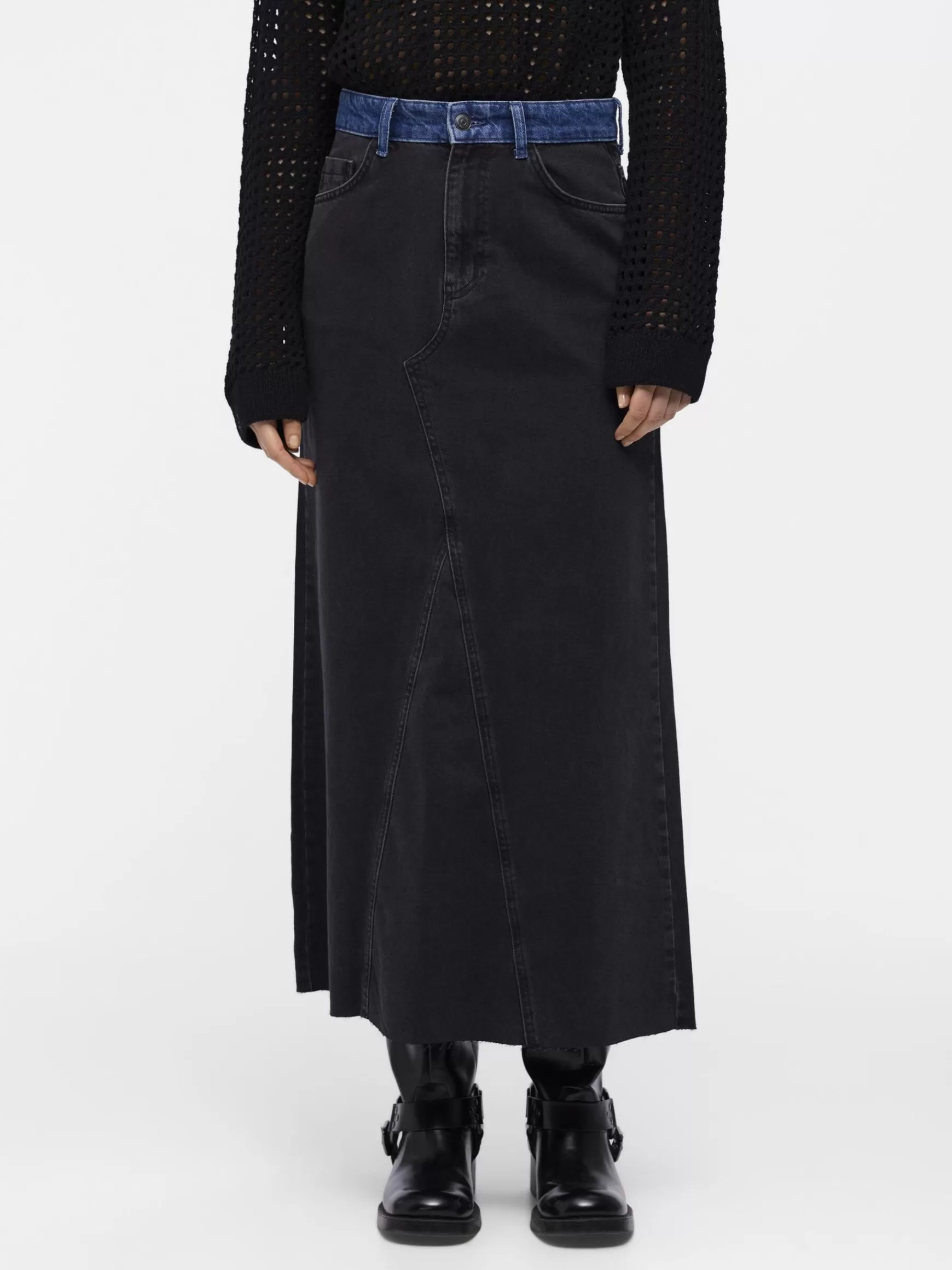 Dame OBJECT OBJHARLOW LANG DENIMNEDERDEL