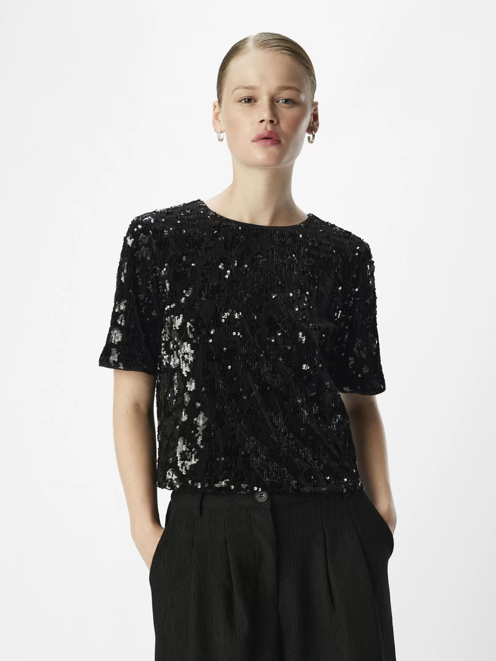 Dame OBJECT PAILLET KORT TOP