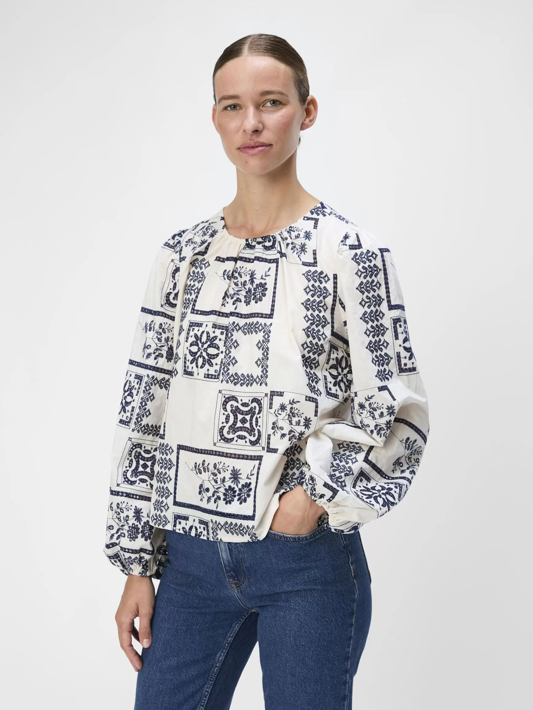 Dame OBJECT PRINTET TOP TOP