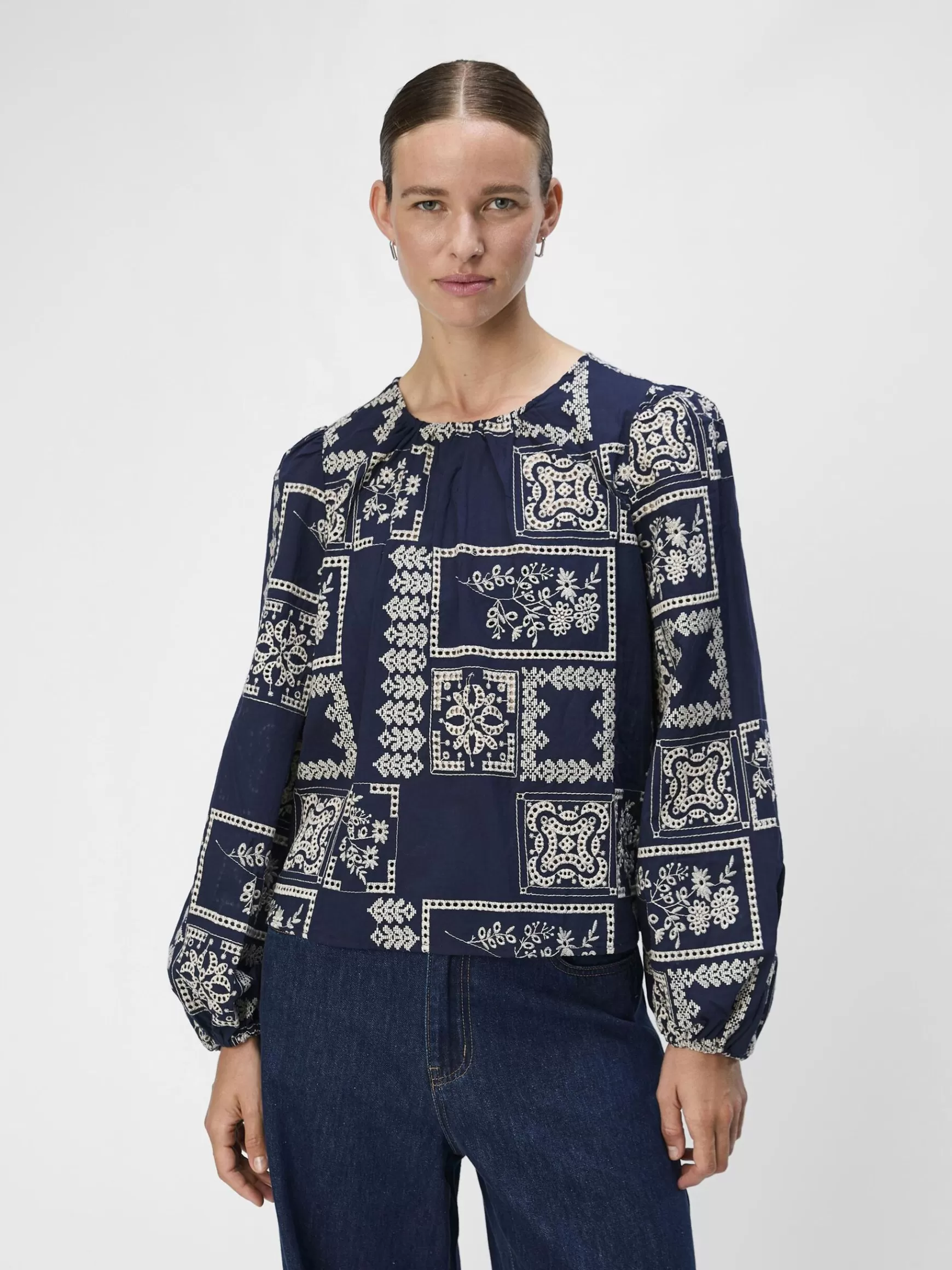Dame OBJECT PRINTET TOP TOP