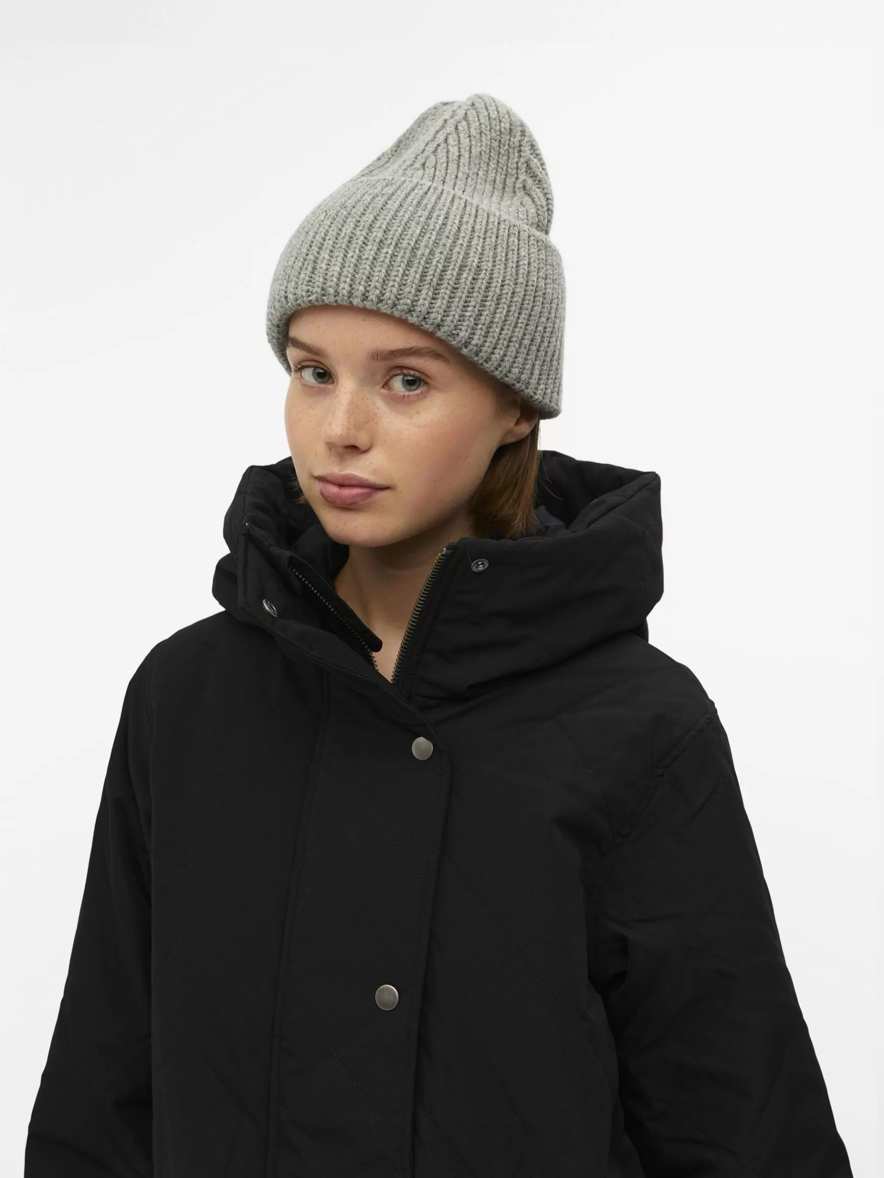 Dame OBJECT RIBSTRIKKET HAT
