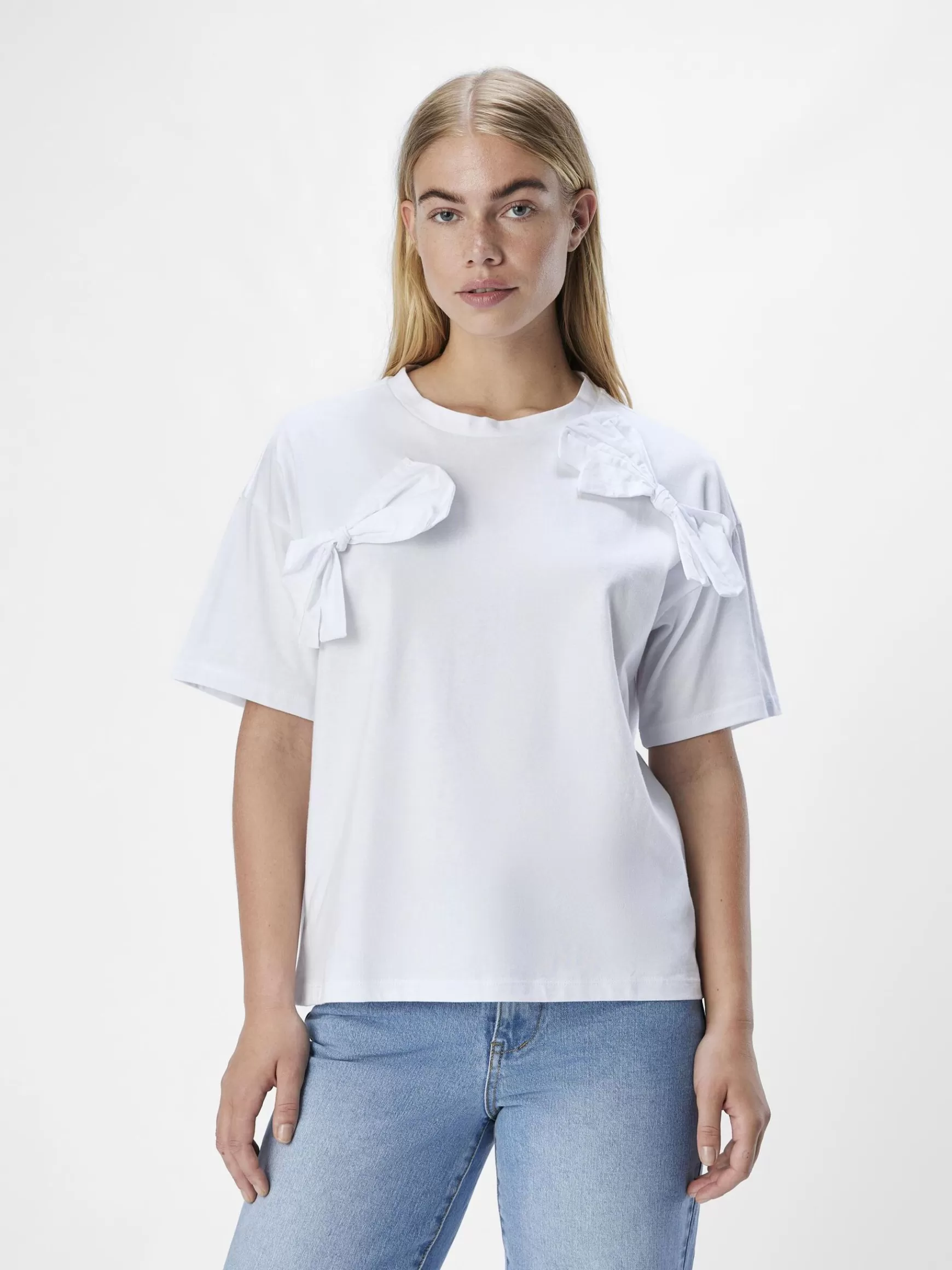 Dame OBJECT SLØJFE T-SHIRT