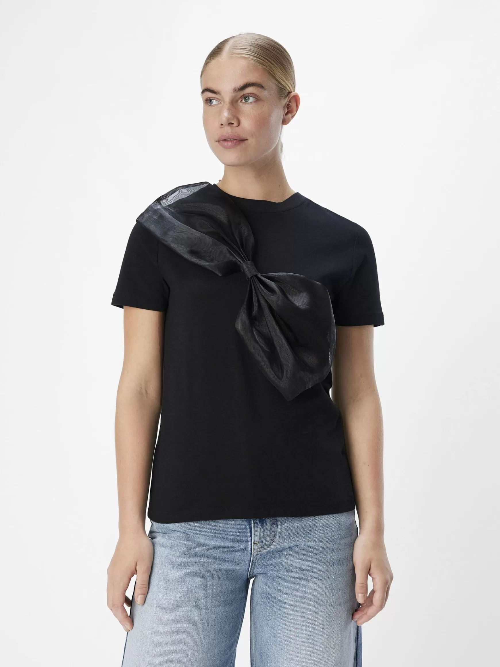 Dame OBJECT SLØJFE T-SHIRT