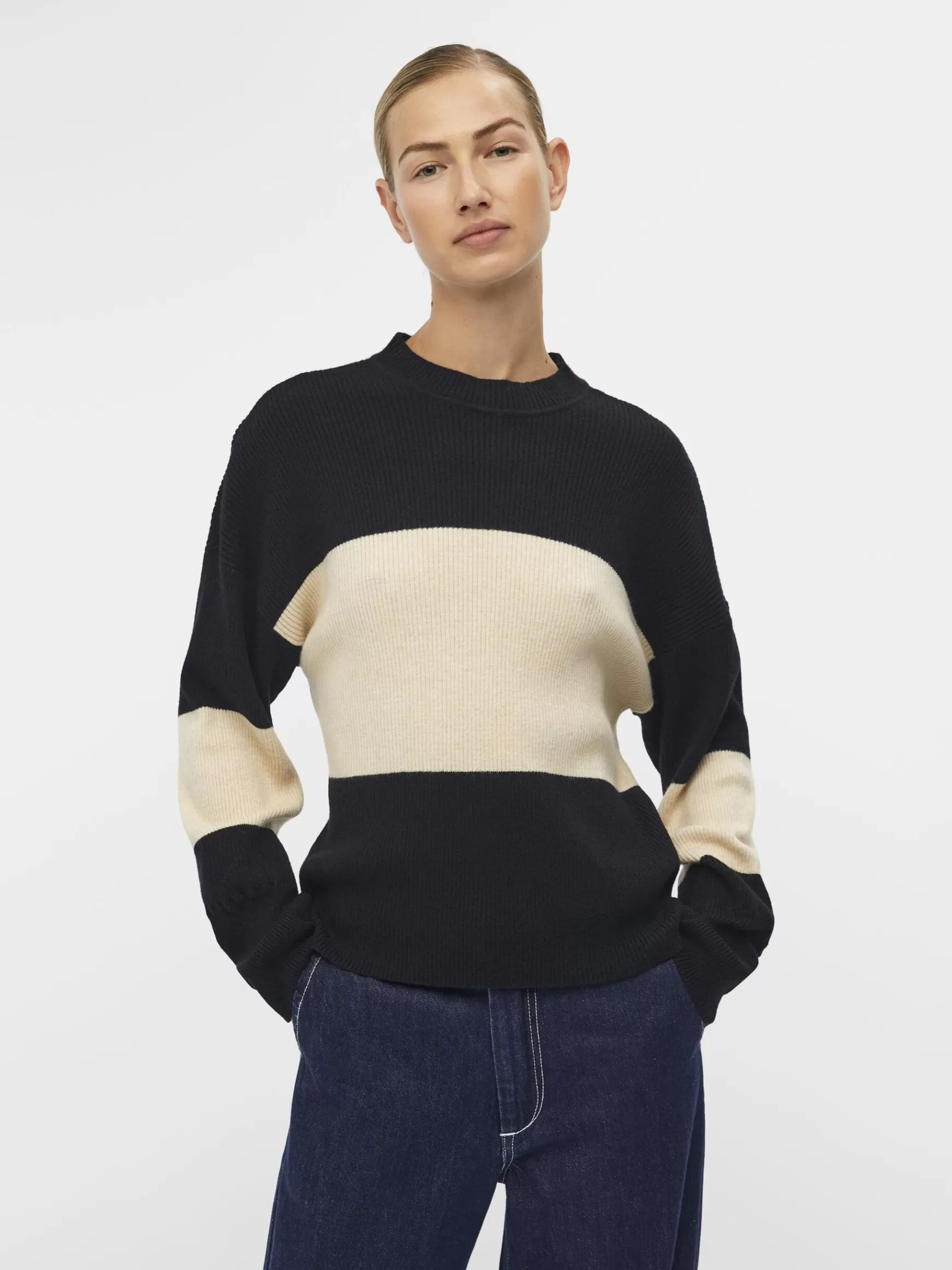 Dame OBJECT STRIBET PULLOVER