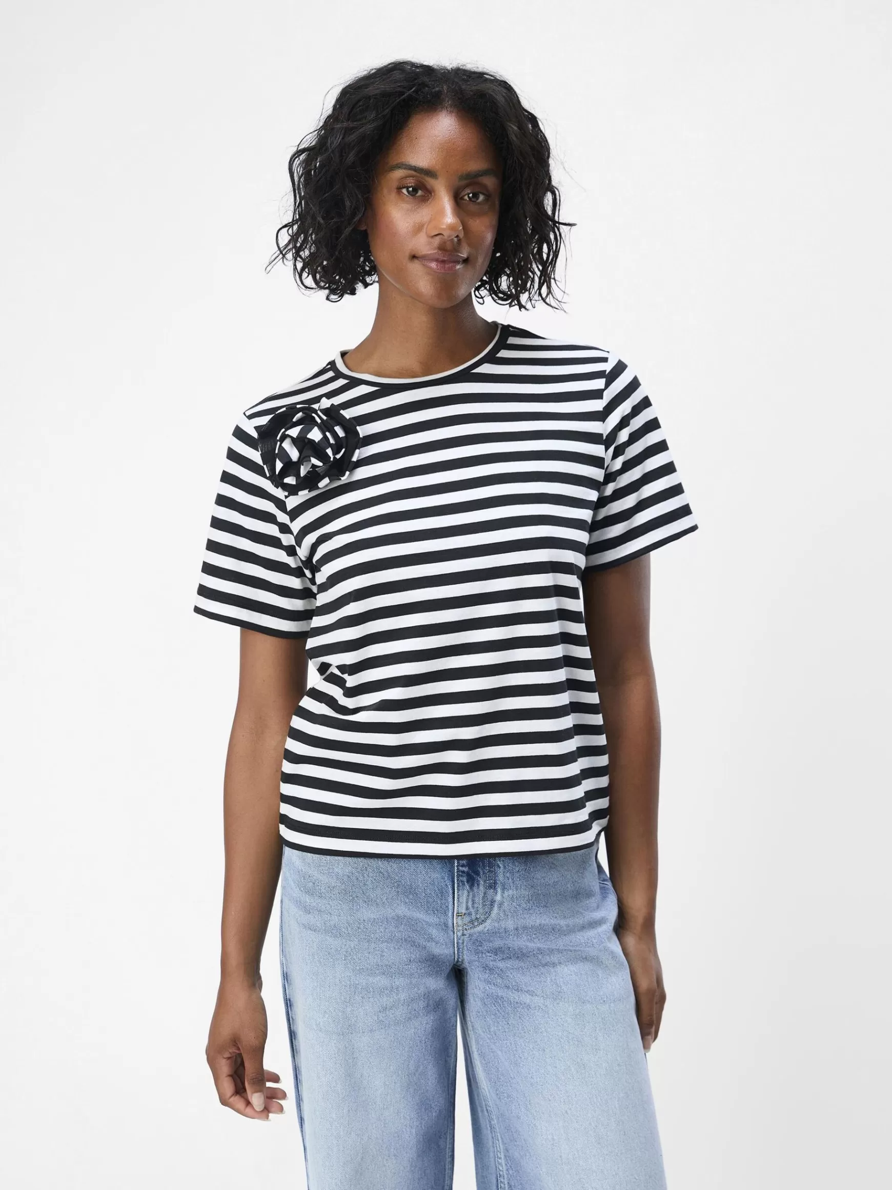 Dame OBJECT STRIBET T-SHIRT