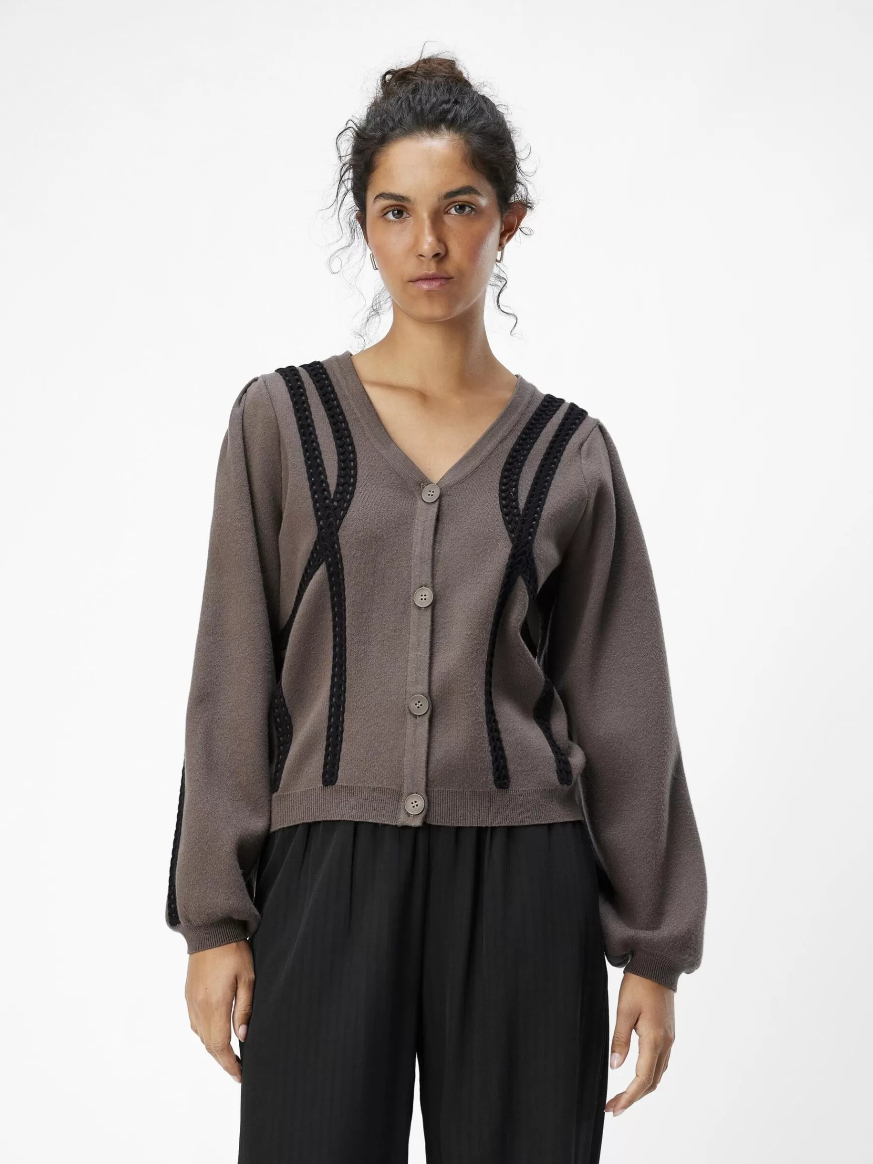 Dame OBJECT STRIKKET CARDIGAN