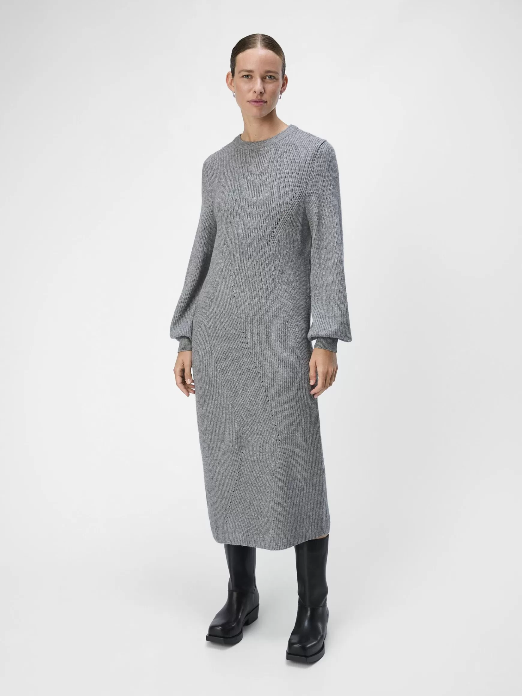 Dame OBJECT STRIKKET MIDIKJOLE