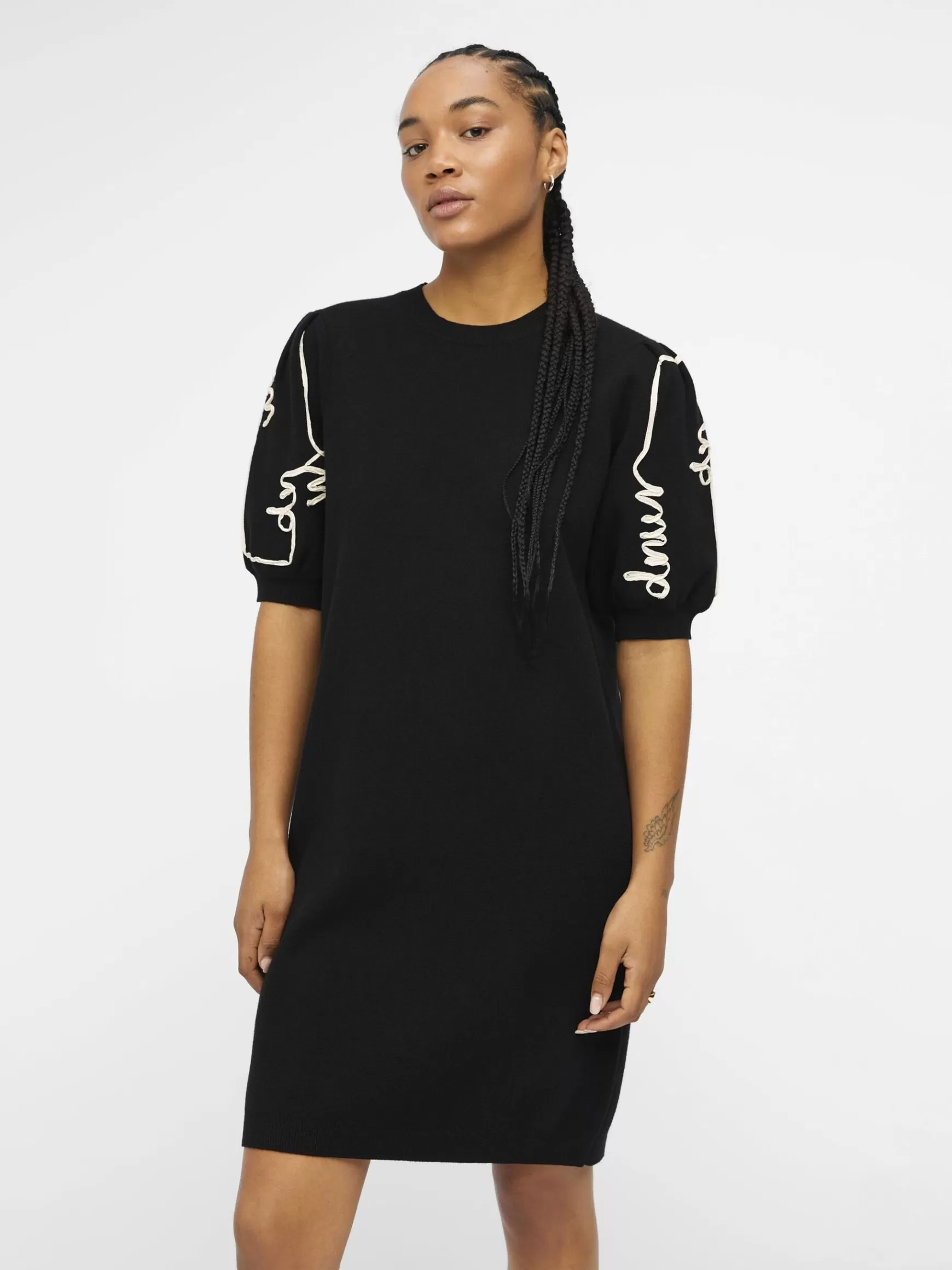 Dame OBJECT STRIKKET MIDIKJOLE