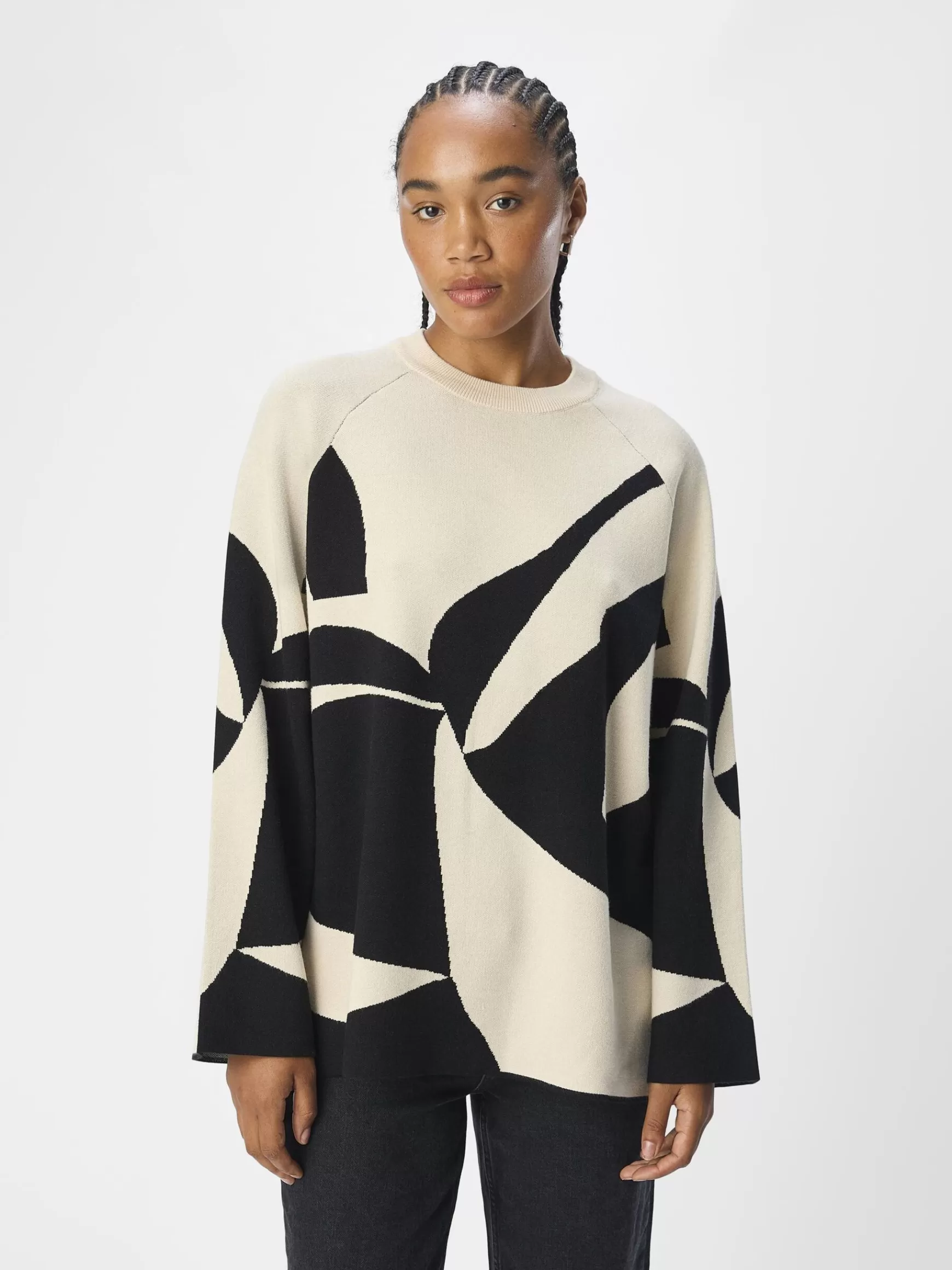 Dame OBJECT STRIKKET PULLOVER