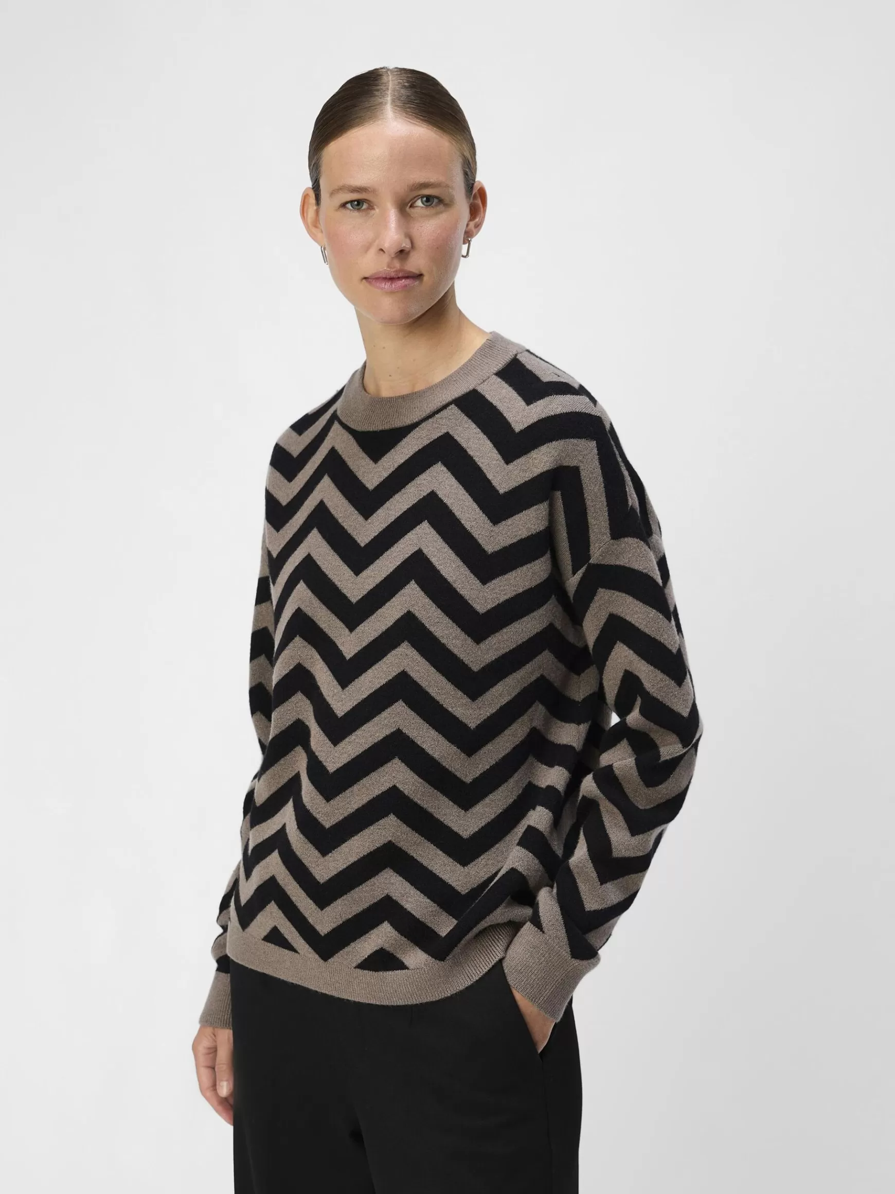 Dame OBJECT STRIKKET PULLOVER