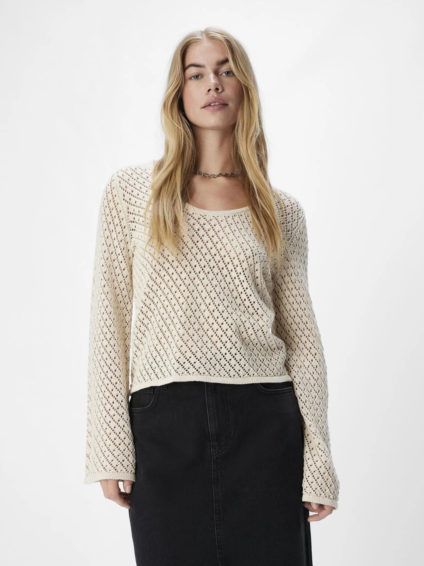 Dame OBJECT STRIKKET PULLOVER