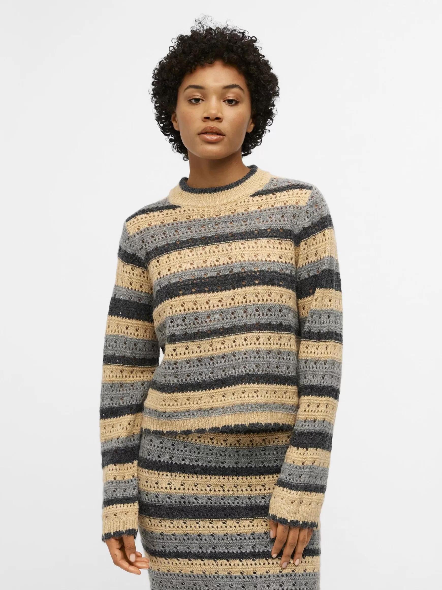 Dame OBJECT STRIKKET PULLOVER