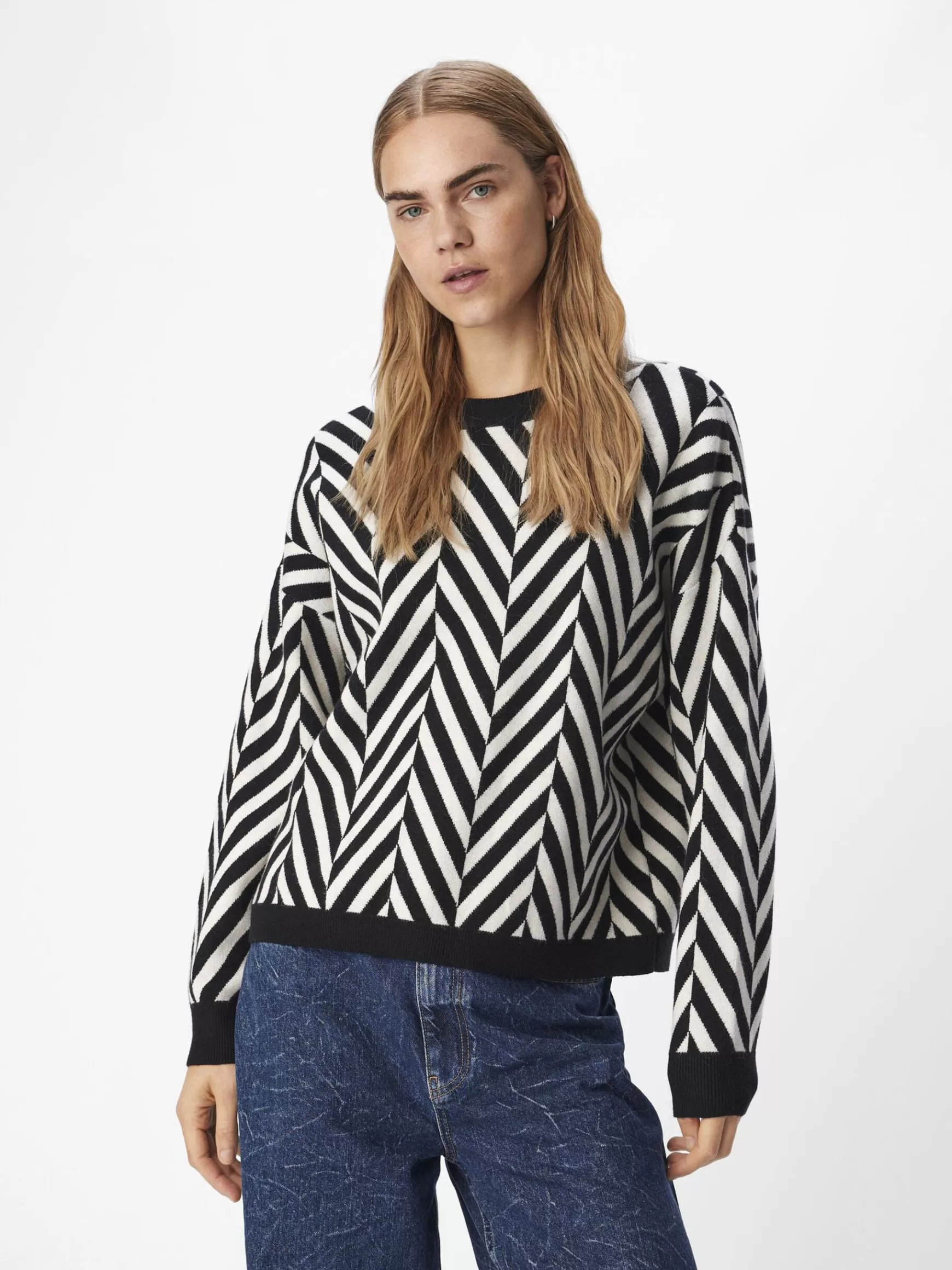 Dame OBJECT STRIKKET PULLOVER
