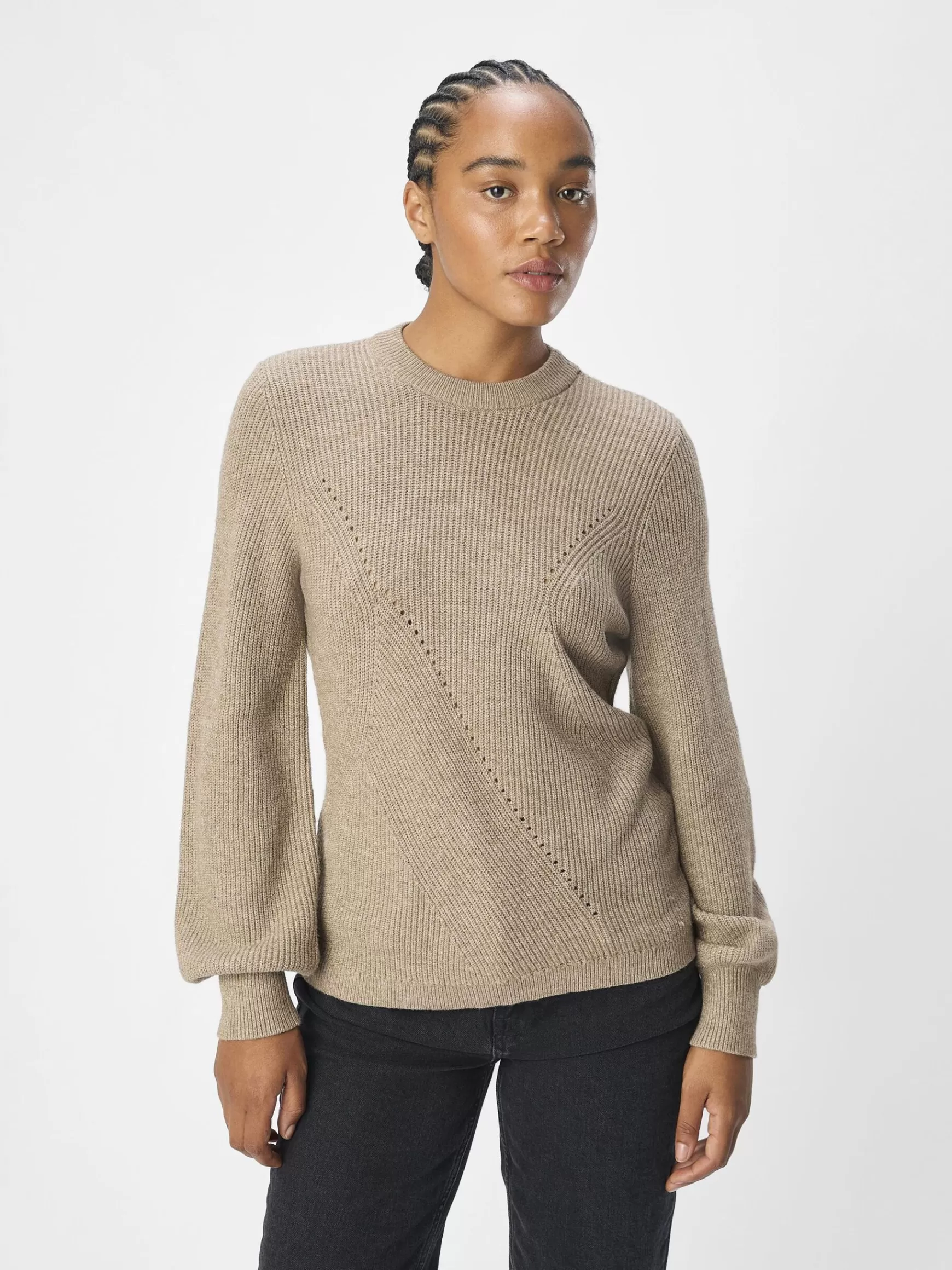 Dame OBJECT STRIKKET PULLOVER