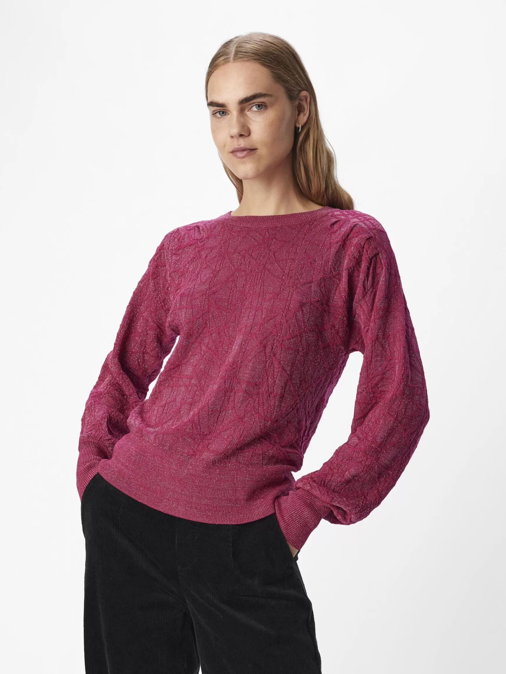 Dame OBJECT STRIKKET PULLOVER