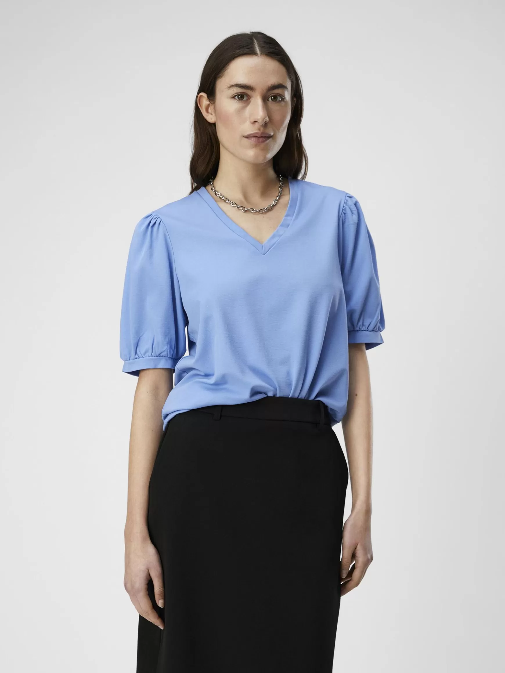 Dame OBJECT V-HALS T-SHIRT