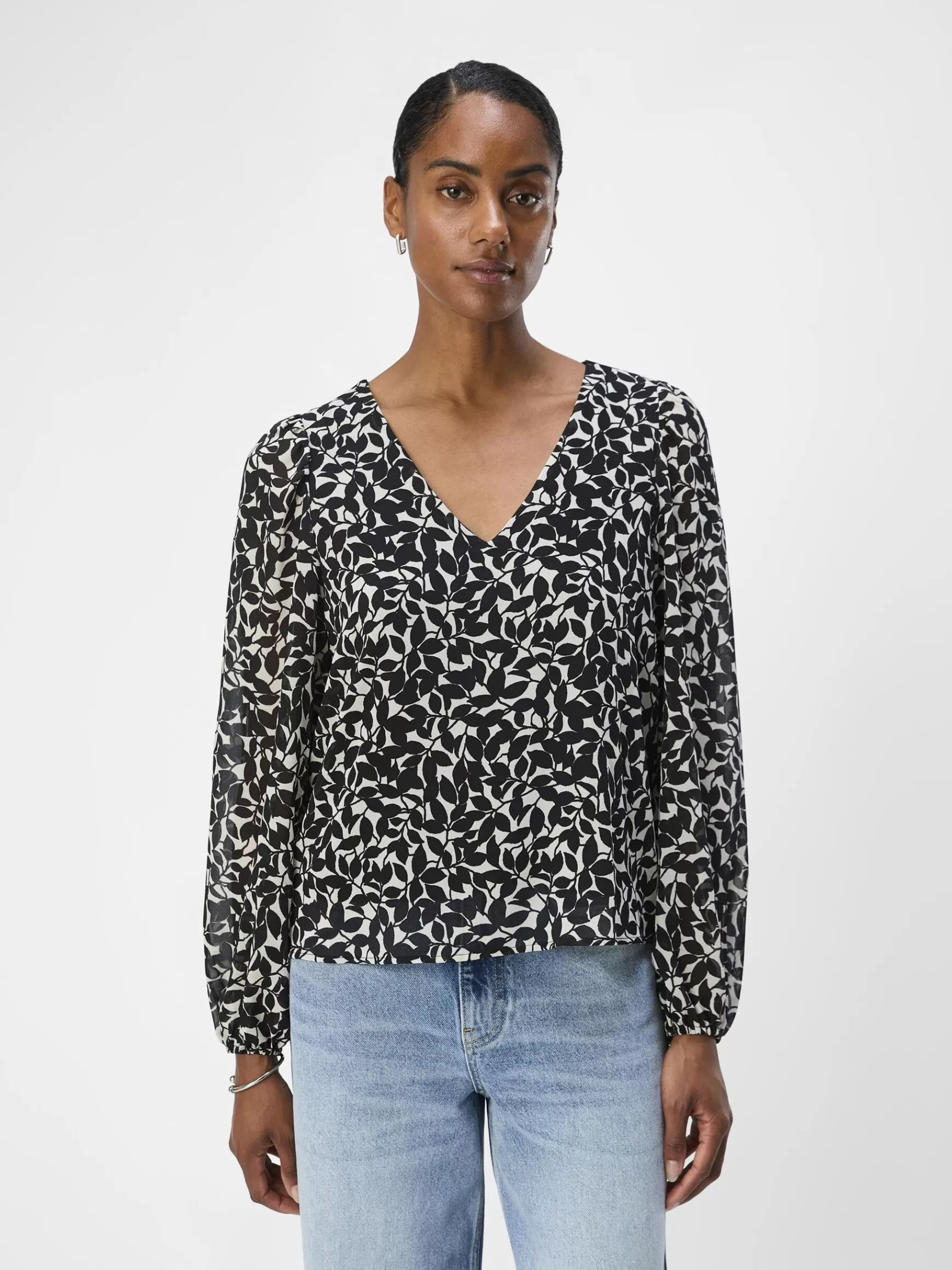 Dame OBJECT V-HALSET BLUSE