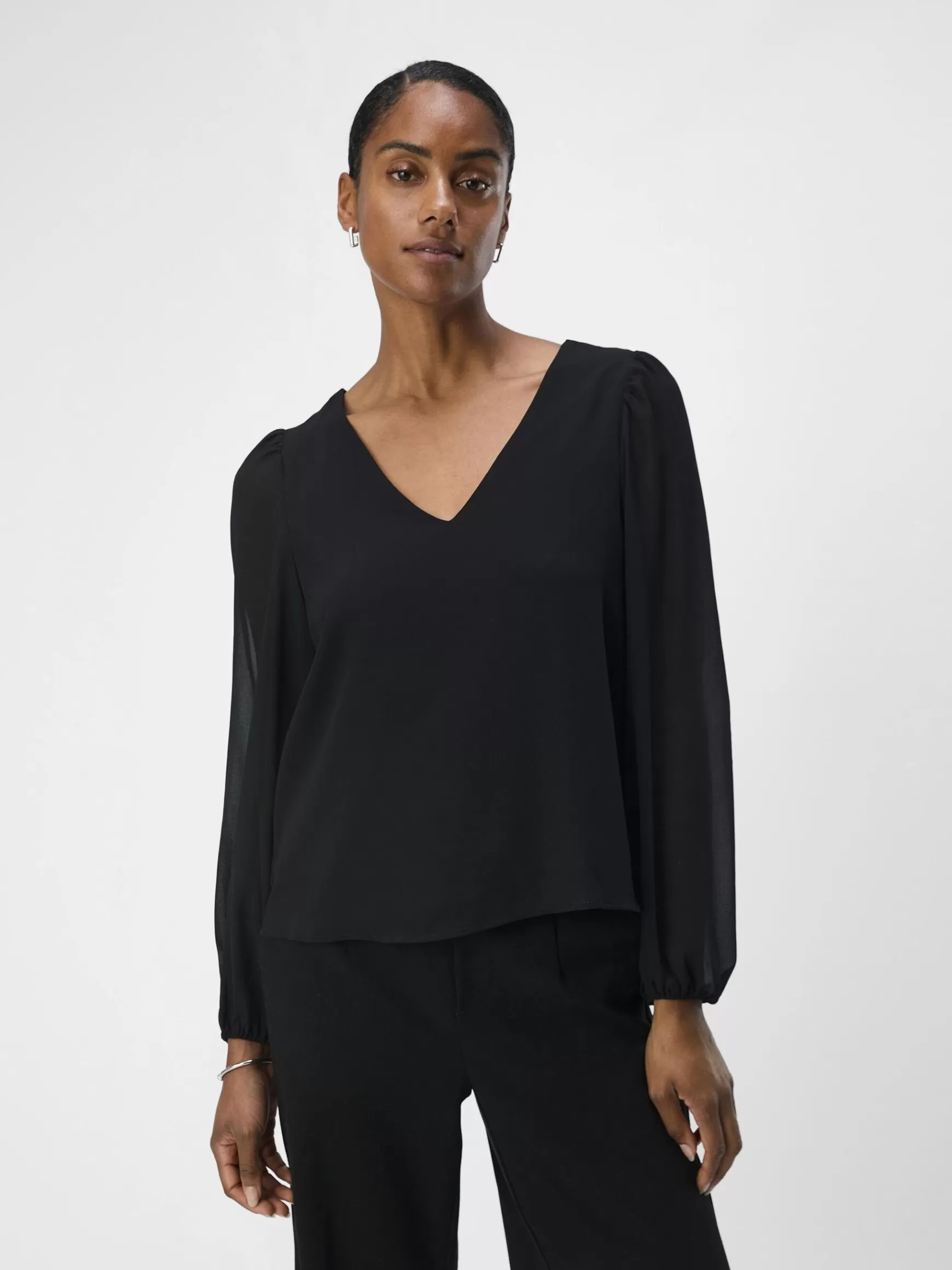 Dame OBJECT V-HALSET BLUSE
